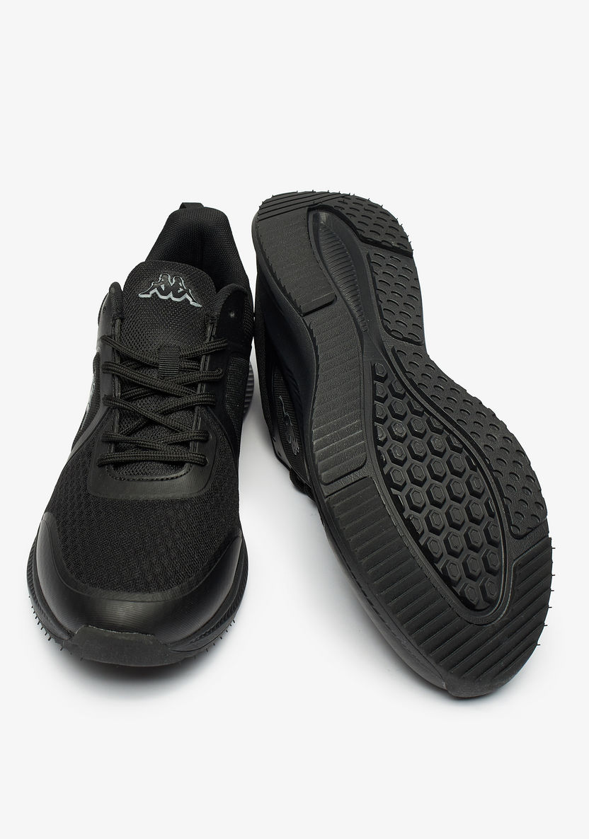 Kappa Men's Textured Lace-Up Sports Shoes with Memory Foam-Men%27s Sports Shoes-image-2