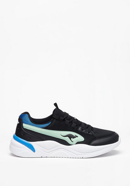 KangaROOS Men's Textured Trainers with Lace-Up Closure