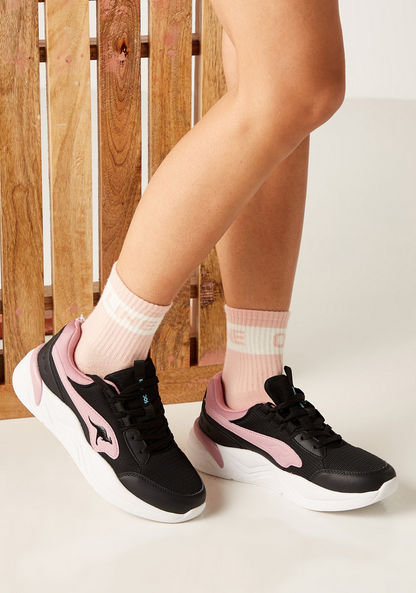 KangaROOS Women's Colourblock Lace-Up Sneakers-Women%27s Sneakers-image-0