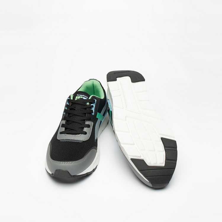 KangaROOS Men's Panelled Lace-Up Sneakers