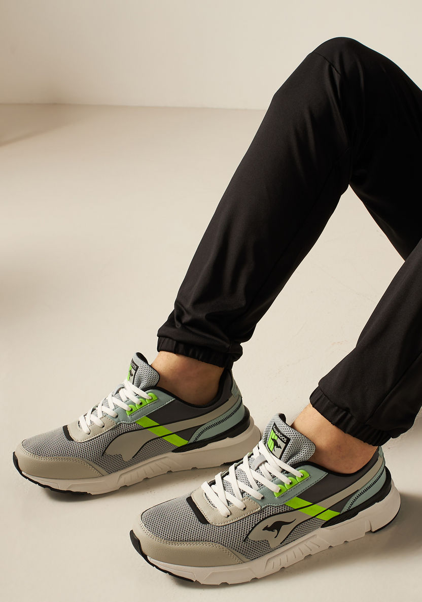 KangaROOS Men's Panelled Lace-Up Sneakers-Men%27s Sneakers-image-0