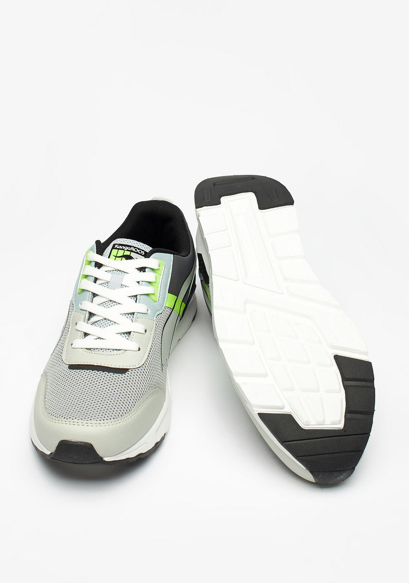 KangaROOS Men's Panelled Lace-Up Sneakers-Men%27s Sneakers-image-2