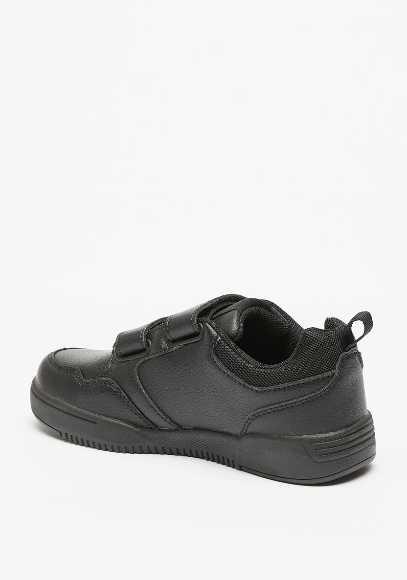 Kappa Textured Sneakers with Hook and Loop Closure-Boy%27s School Shoes-image-1