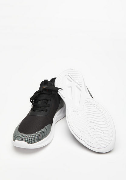 Kappa Men's Textured Sneakers with Lace-Up Closure and Pull Tabs