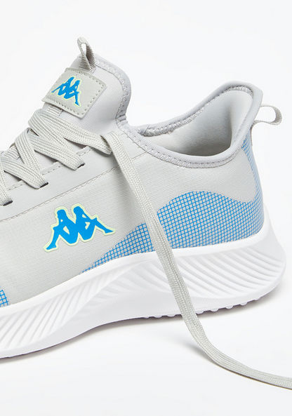 Kappa Men's Textured Sneakers with Lace-Up Closure and Pull Tabs
