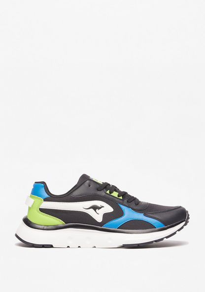 KangaROOS Men's Colourblock Low-Ankle Sneakers with Lace-Up Closure-Men%27s Sneakers-image-1