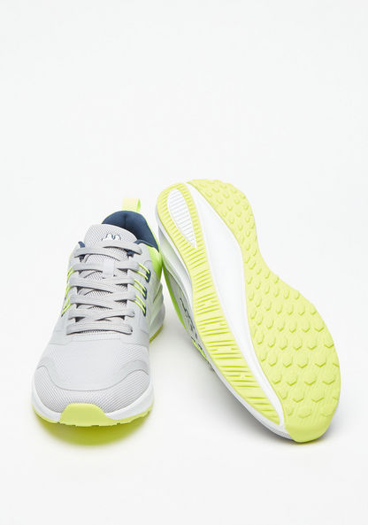 Kappa Men's Colourblock Walking Shoes with Lace-Up Closure-Men%27s Sports Shoes-image-2