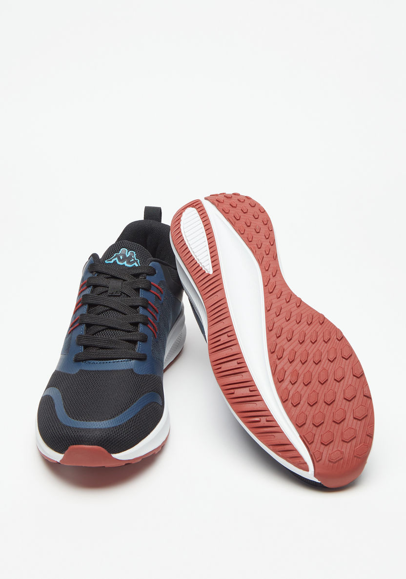 Kappa Men's Colourblock Lace-Up Sports Shoes with Memory Foam-Men%27s Sports Shoes-image-2