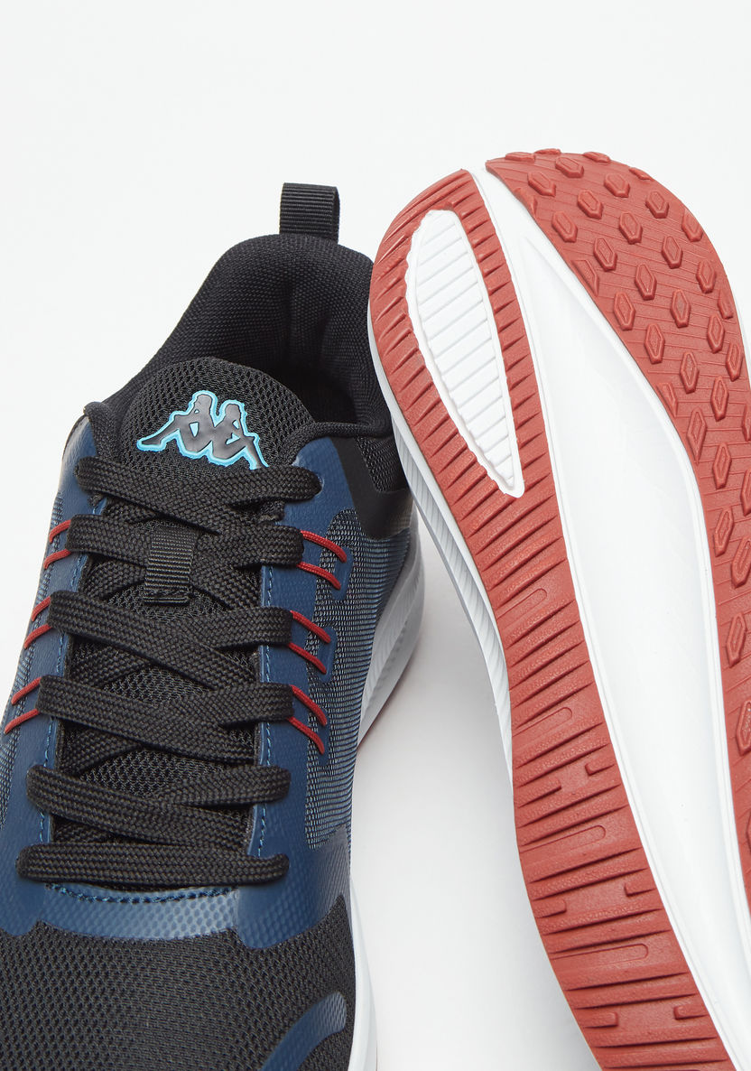 Kappa Men's Colourblock Lace-Up Sports Shoes with Memory Foam-Men%27s Sports Shoes-image-5