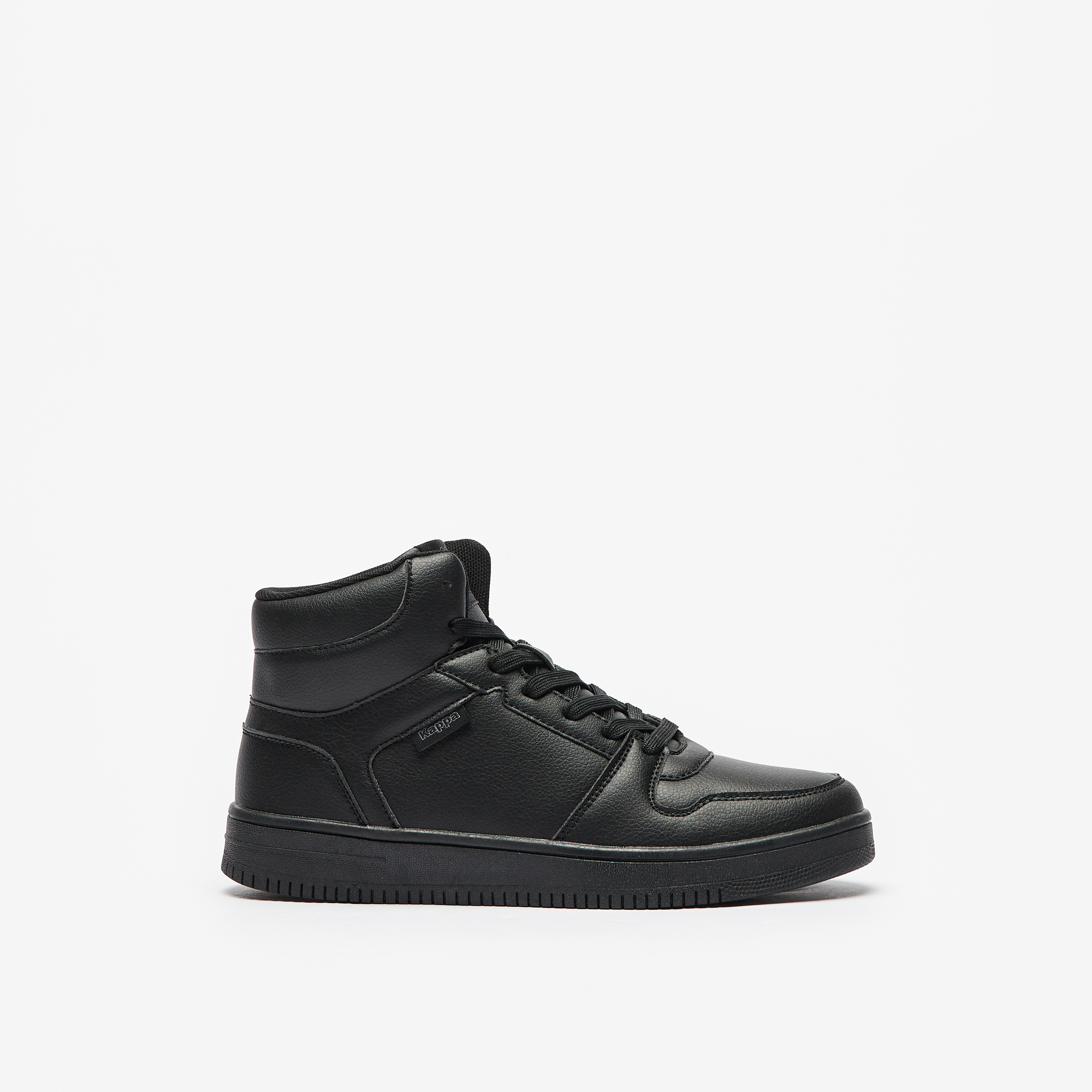 حذاء سنيكرز خفيف الوزن سادة برقبة عالية ورباط للنساء من كابا-women-shoes-sneakers-image-4