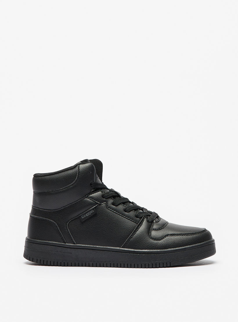 حذاء سنيكرز خفيف الوزن سادة برقبة عالية ورباط للنساء من كابا-women-shoes-sneakers-image-4