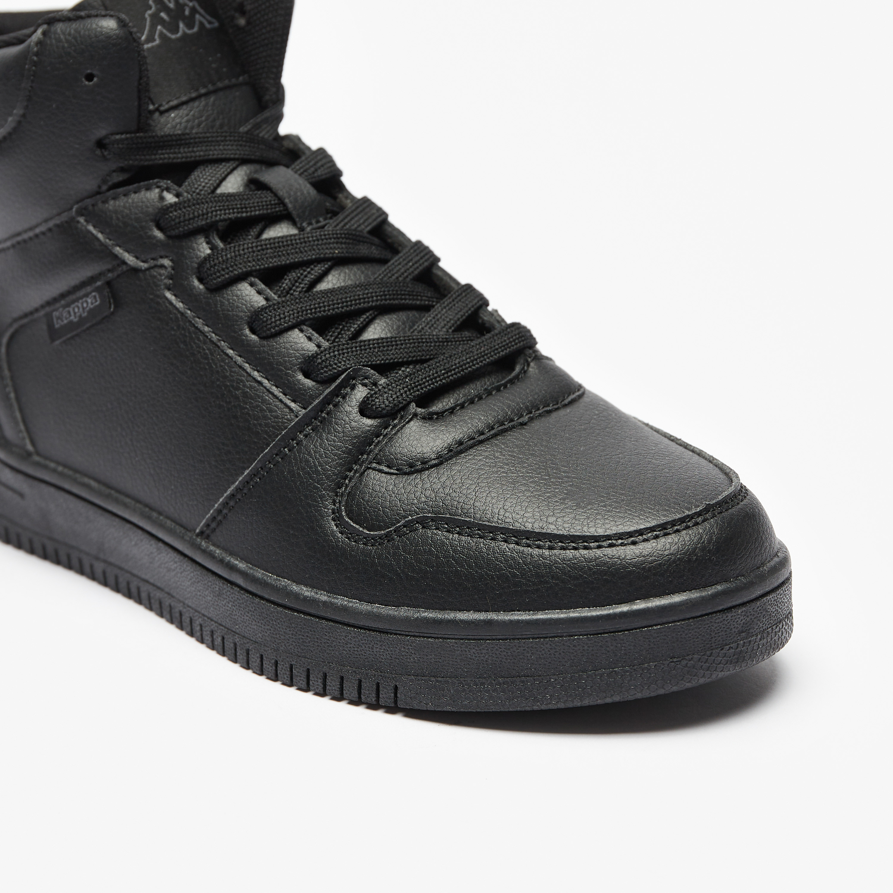 حذاء سنيكرز خفيف الوزن سادة برقبة عالية ورباط للنساء من كابا-women-shoes-sneakers-image-6
