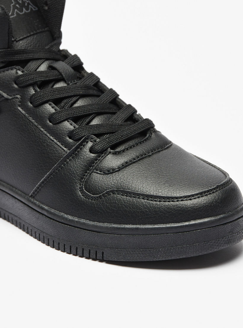 حذاء سنيكرز خفيف الوزن سادة برقبة عالية ورباط للنساء من كابا-women-shoes-sneakers-image-6