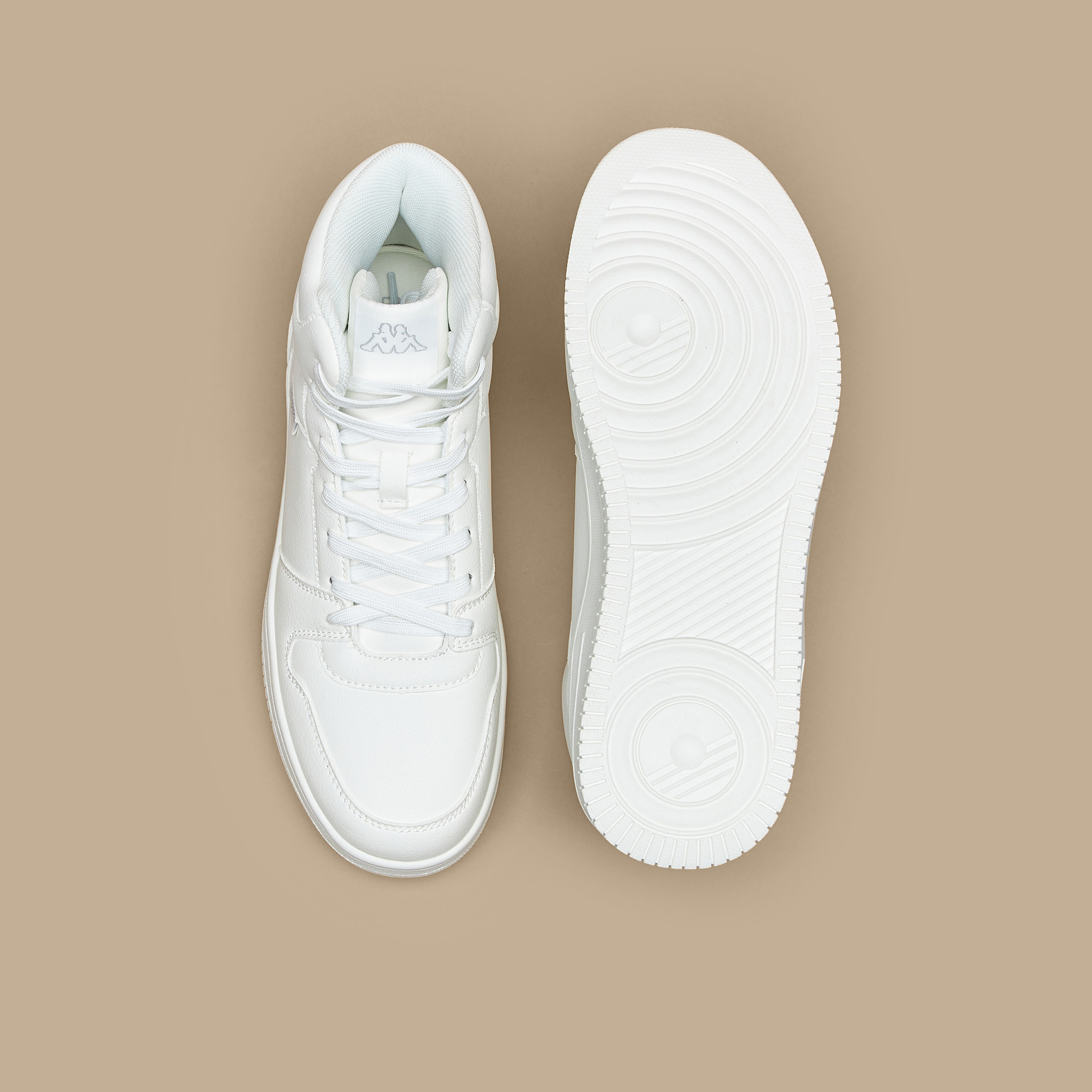 Kappa Women's Solid High-Top Lightweight Sneakers with Lace-Up Closure-women-shoes-sneakers-image-4