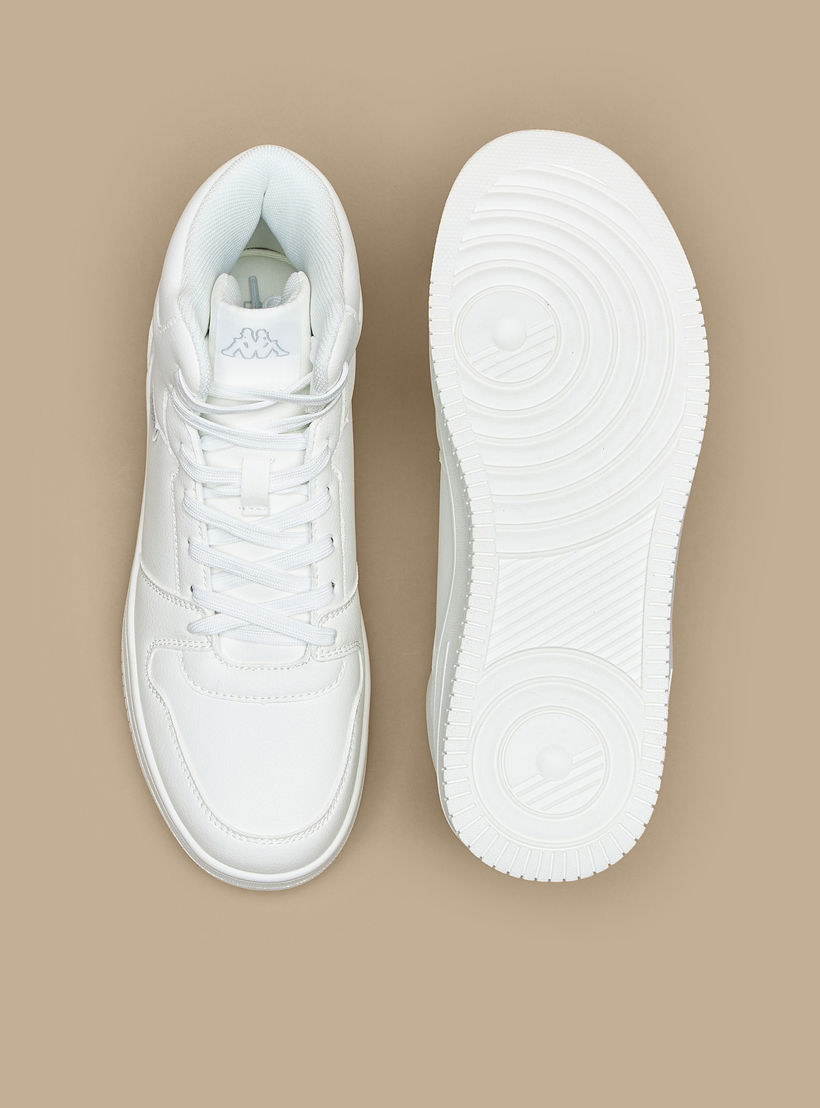 Kappa Women's Solid High-Top Lightweight Sneakers with Lace-Up Closure-women-shoes-sneakers-image-4
