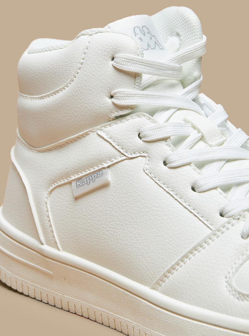 Kappa Women's Solid High-Top Lightweight Sneakers with Lace-Up Closure-women-shoes-sneakers-image-5