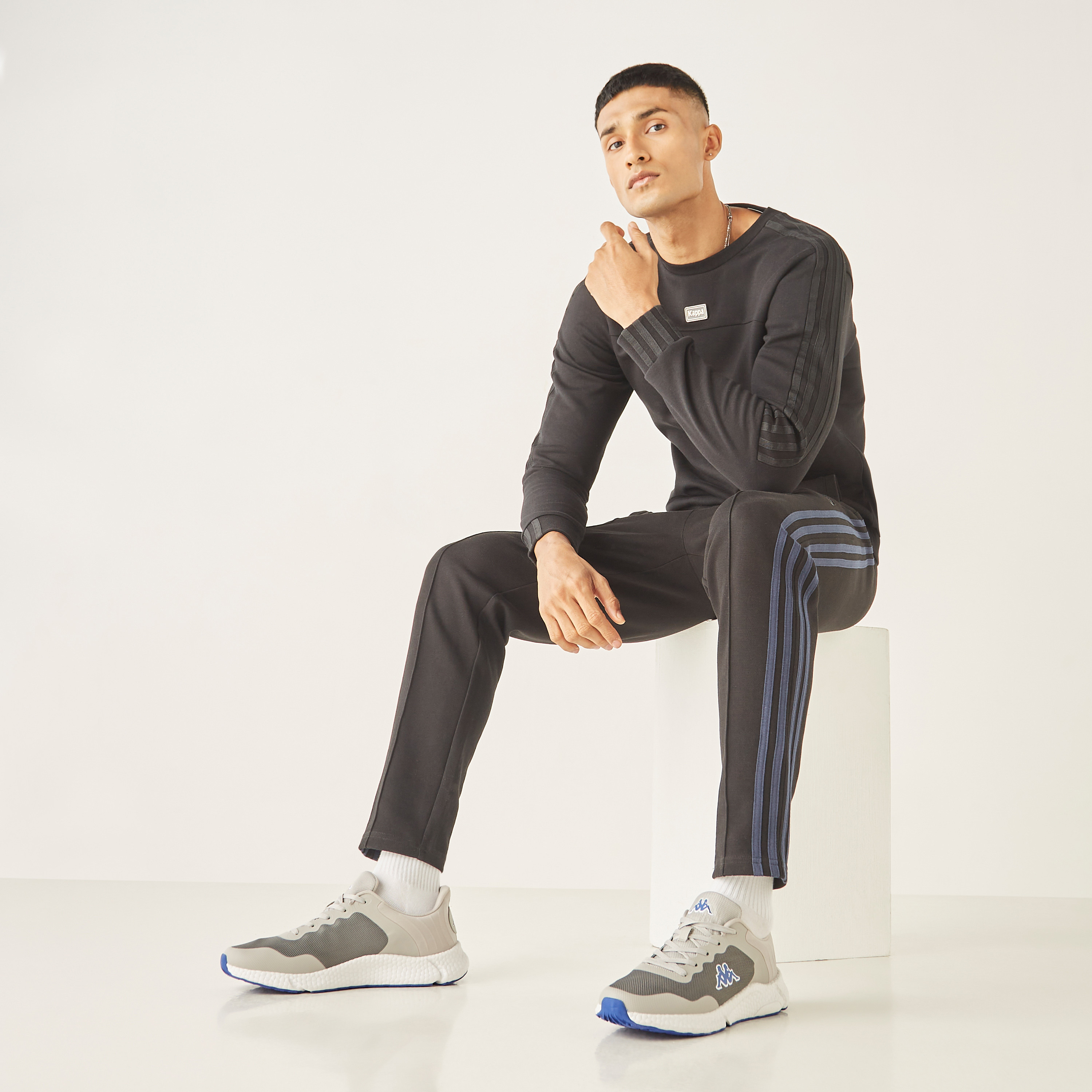 Kappa Men's Colourblock Lace-Up Walking Shoes-sports-men-shoes-image-13