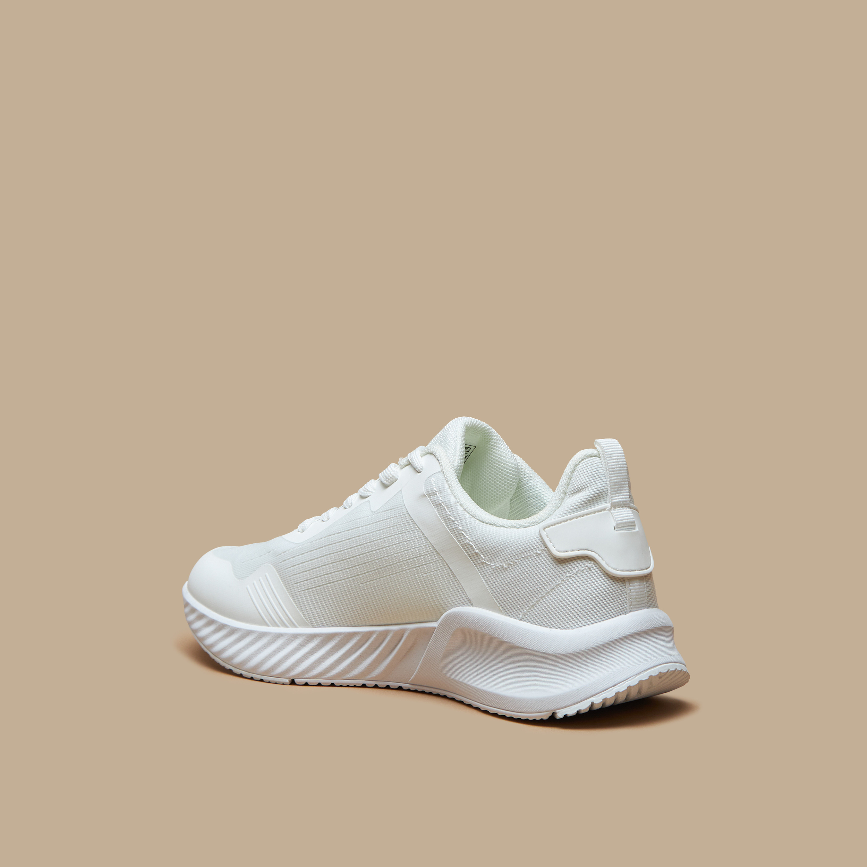 Kappa Women's Textured Walking Shoes with Lace-Up Closure-sports-women-shoes-image-3