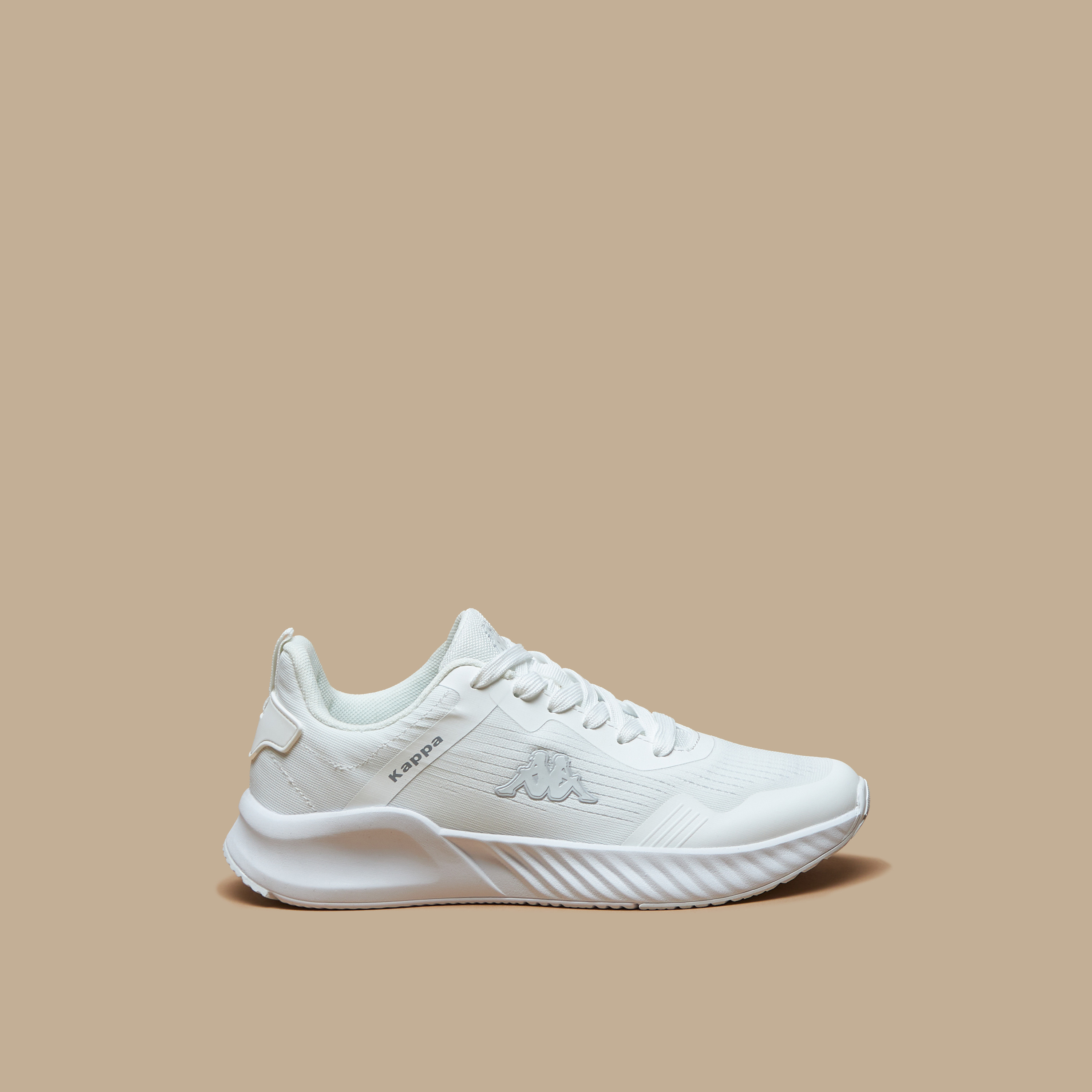 Kappa Women's Textured Walking Shoes with Lace-Up Closure-sports-women-shoes-image-4