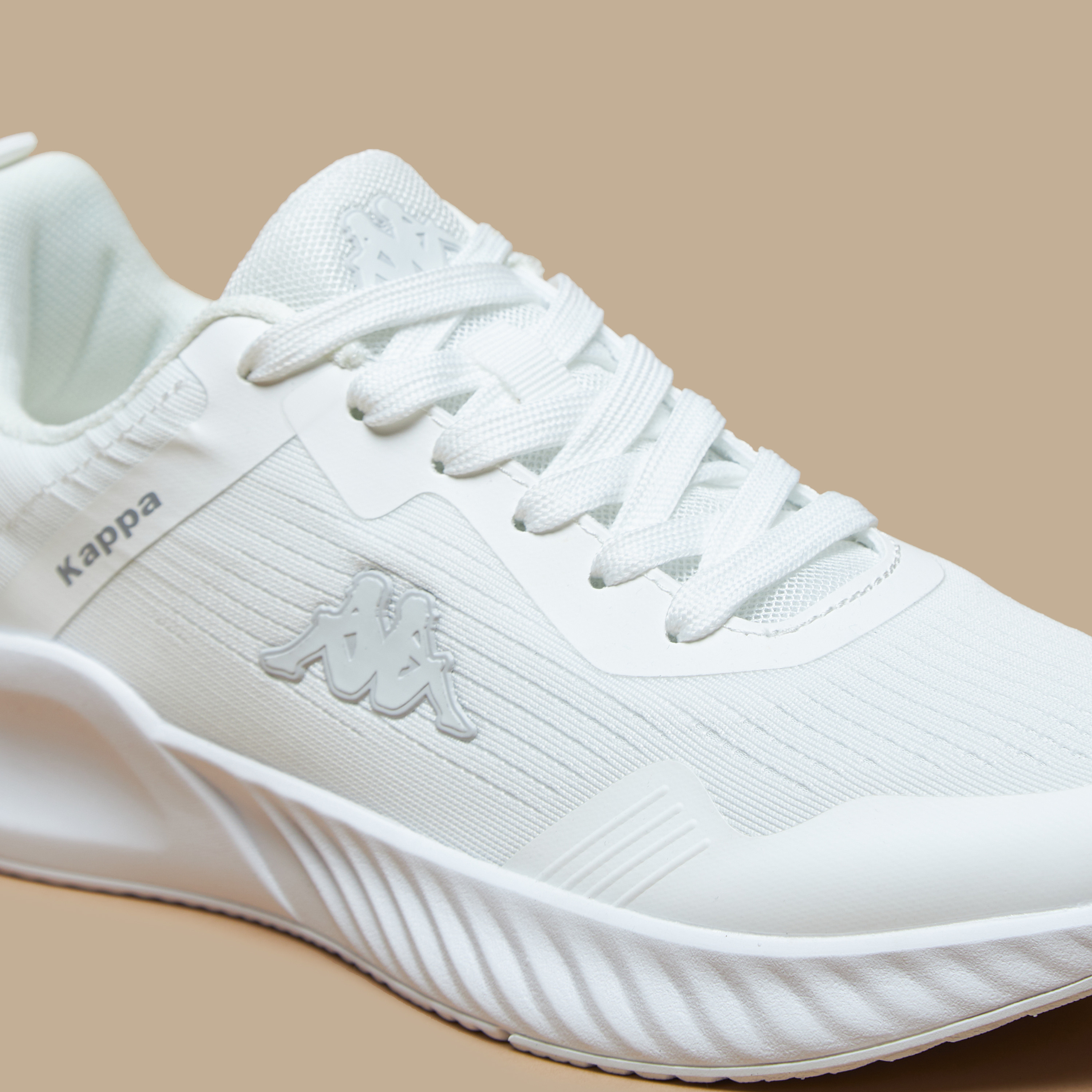Kappa Women's Textured Walking Shoes with Lace-Up Closure-sports-women-shoes-image-7