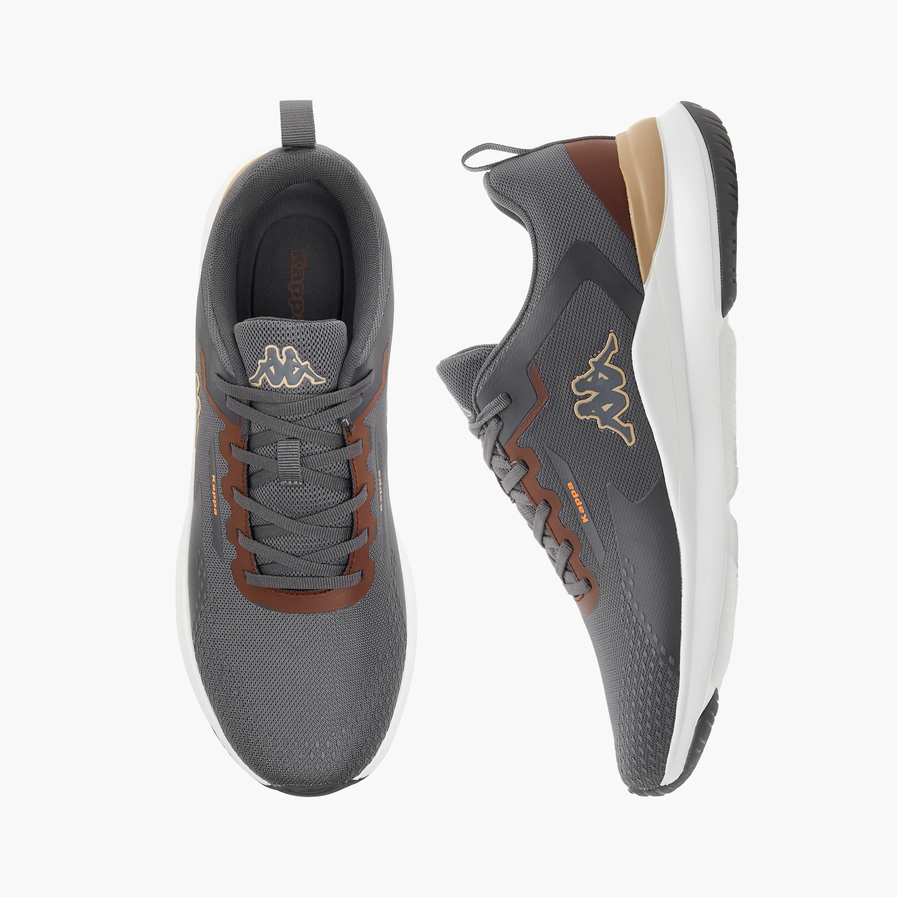 Kappa Men Logo Print Lace-Up Sports Shoes-men-shoes-sports-image-1
