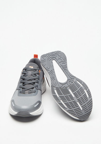 Kappa Men's Logo Print Walking Shoes with Lace-Up Closure-Men%27s Sports Shoes-image-2