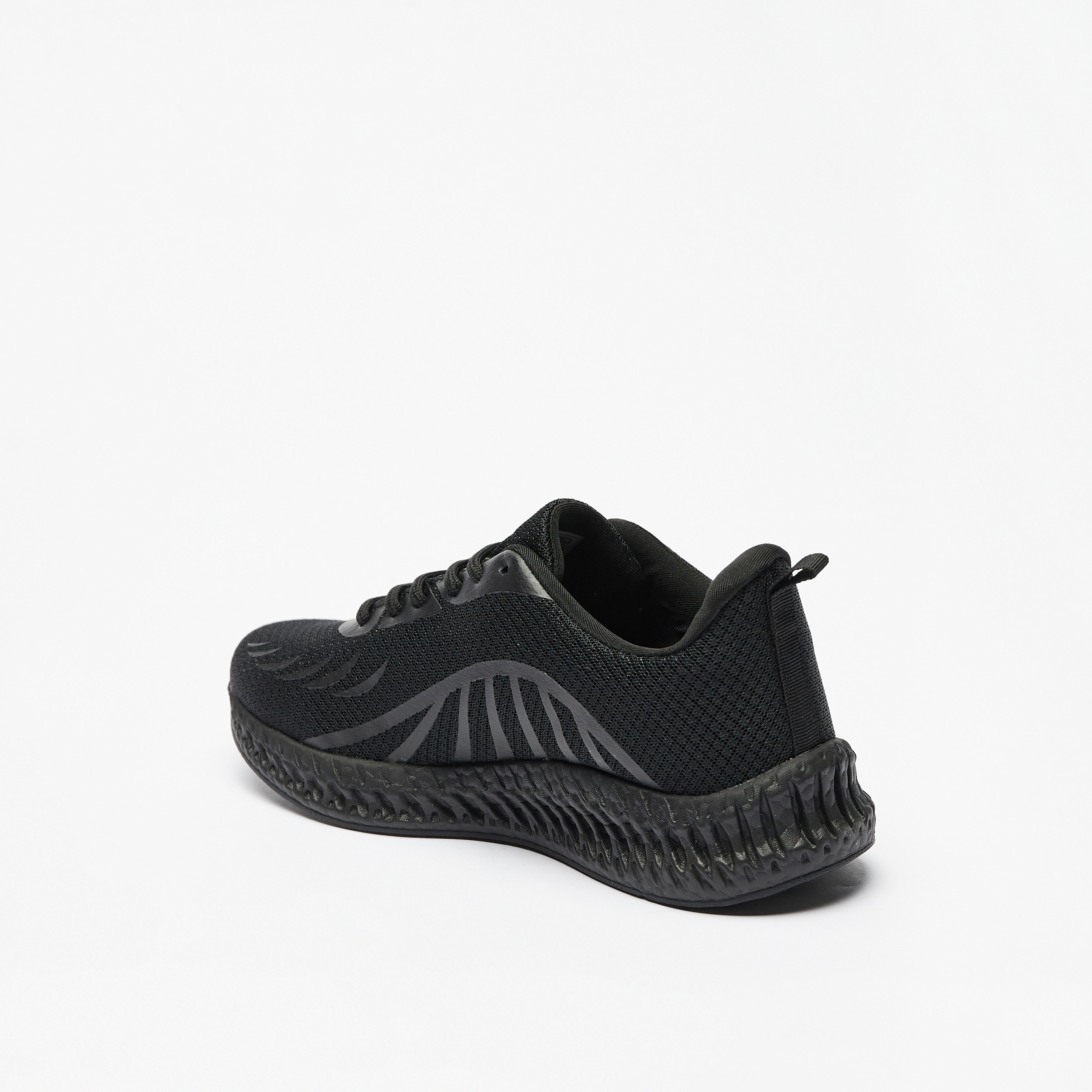 Kappa Women's Textured Lace-Up Sports Shoes with Cushioning-sports-women-shoes-image-2