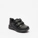 KangaROOS Textured Sneakers with Hook and Loop Closure-Boy%27s School Shoes-thumbnail-0