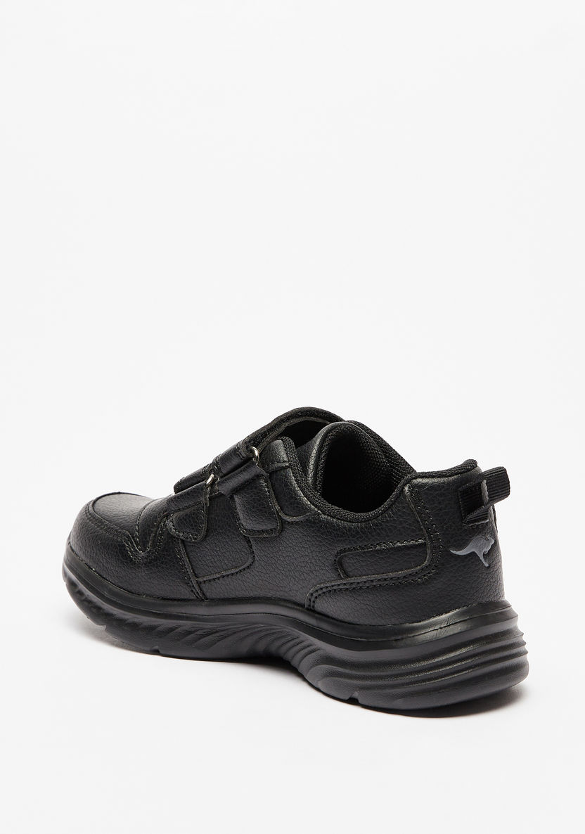 KangaROOS Textured Sneakers with Hook and Loop Closure-Girl%27s Sports Shoes-image-1