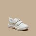 KangaROOS Textured Sneakers with Hook and Loop Closure-Girl%27s Sports Shoes-thumbnail-0
