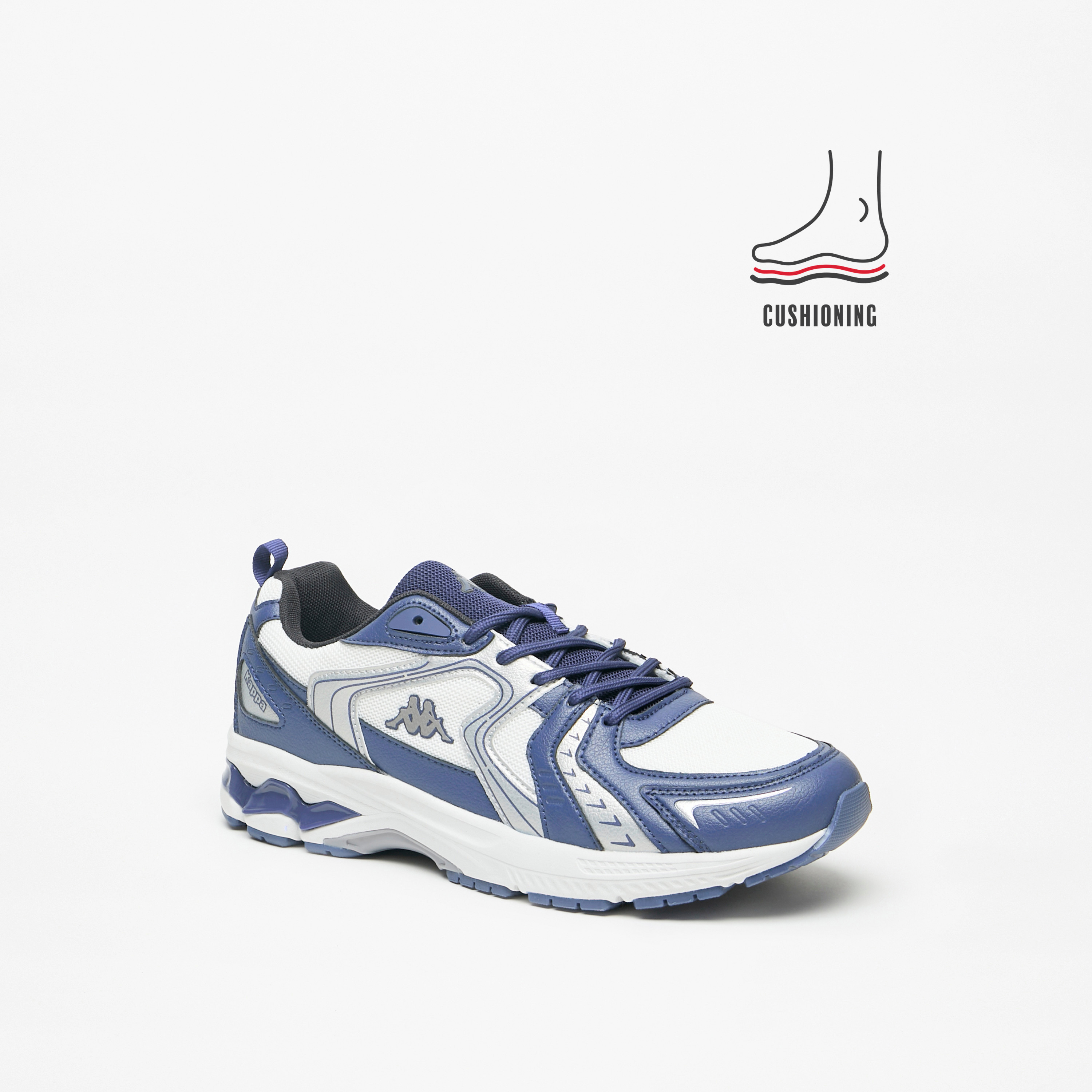 Shop Kappa Men s Logo Detail Lace Up Sports Shoes with Cushioning Online Splash Bahrain