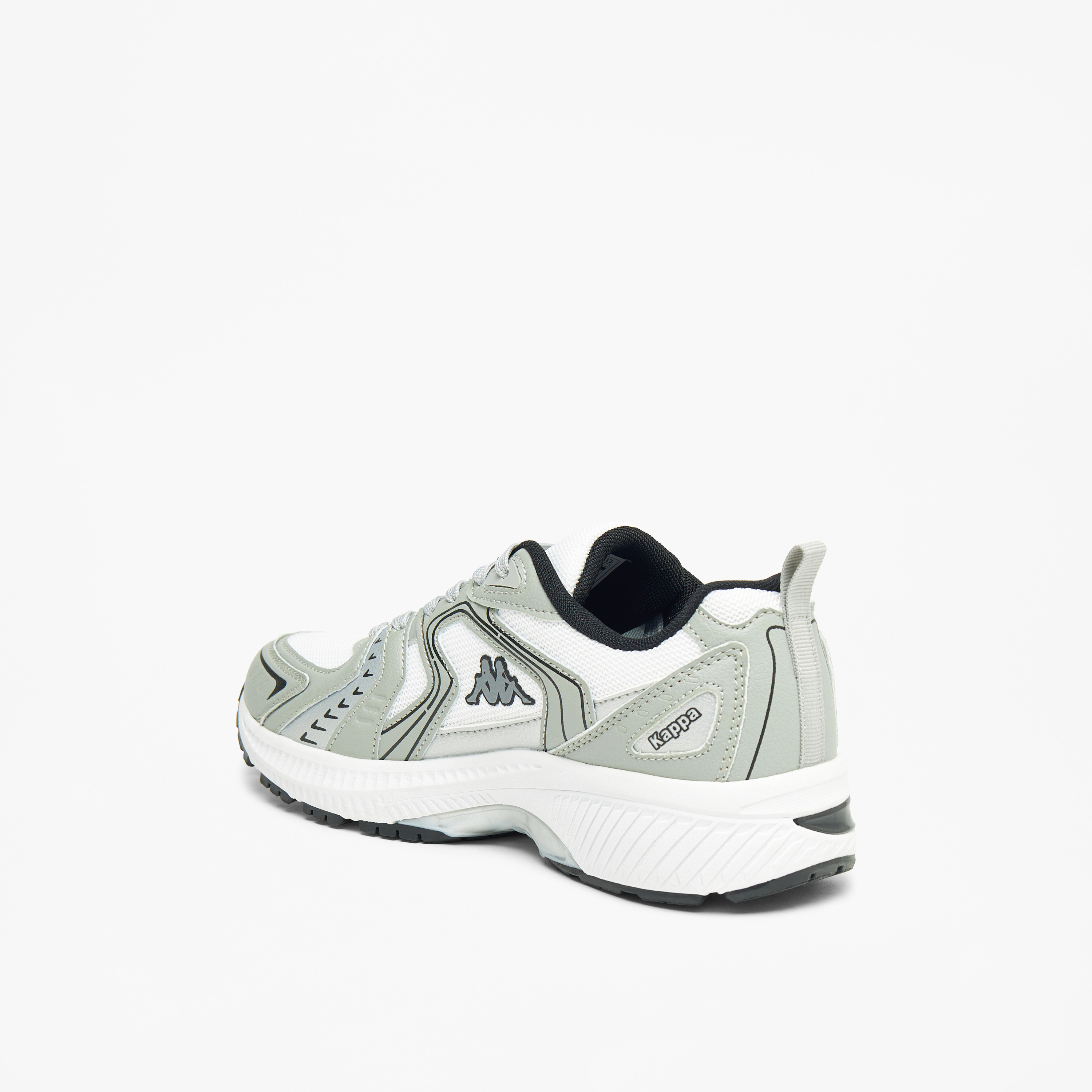 Kappa Women's Panelled Walking Shoes with Lace-Up Closure-sports-women-shoes-image-3