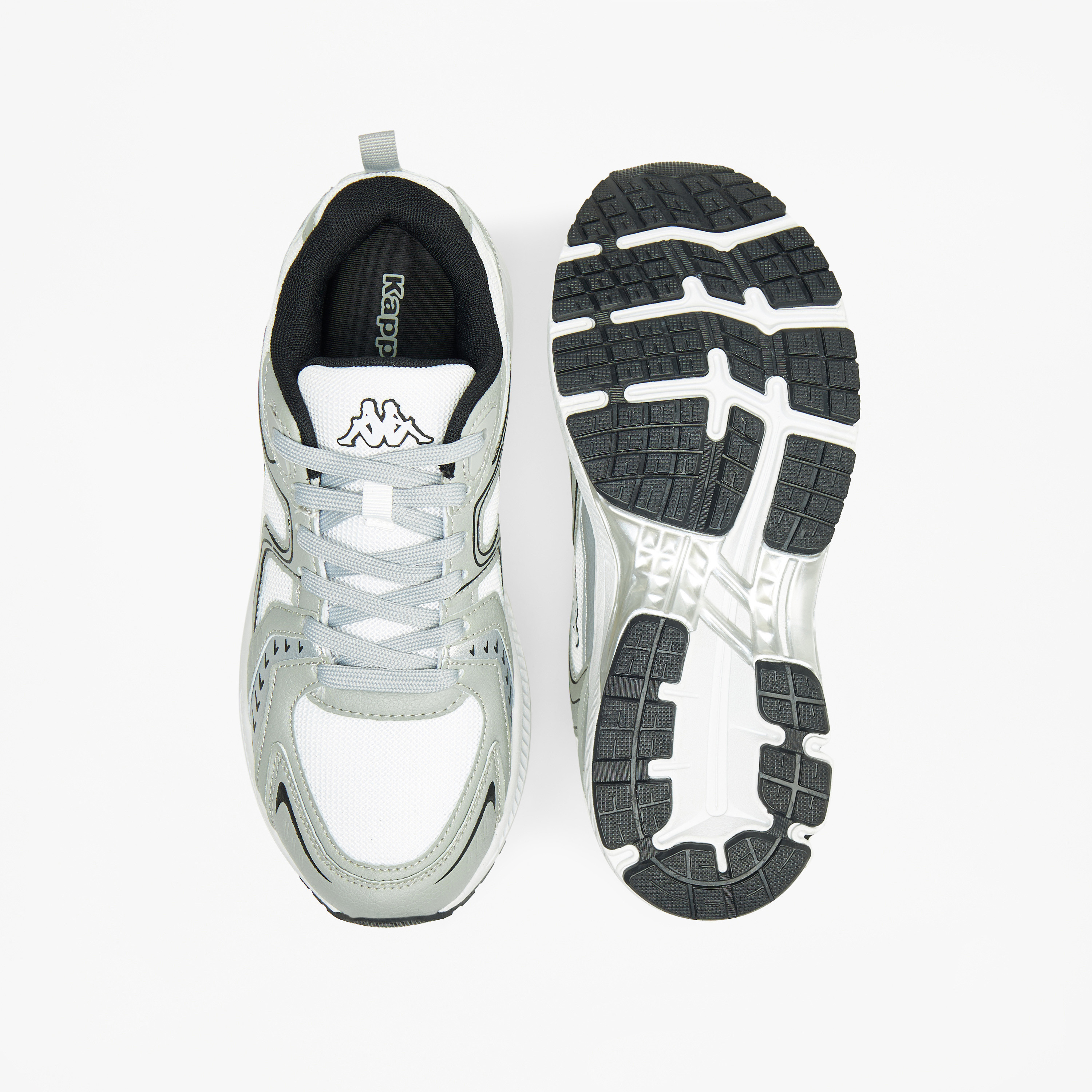 Kappa Women's Panelled Walking Shoes with Lace-Up Closure-sports-women-shoes-image-6