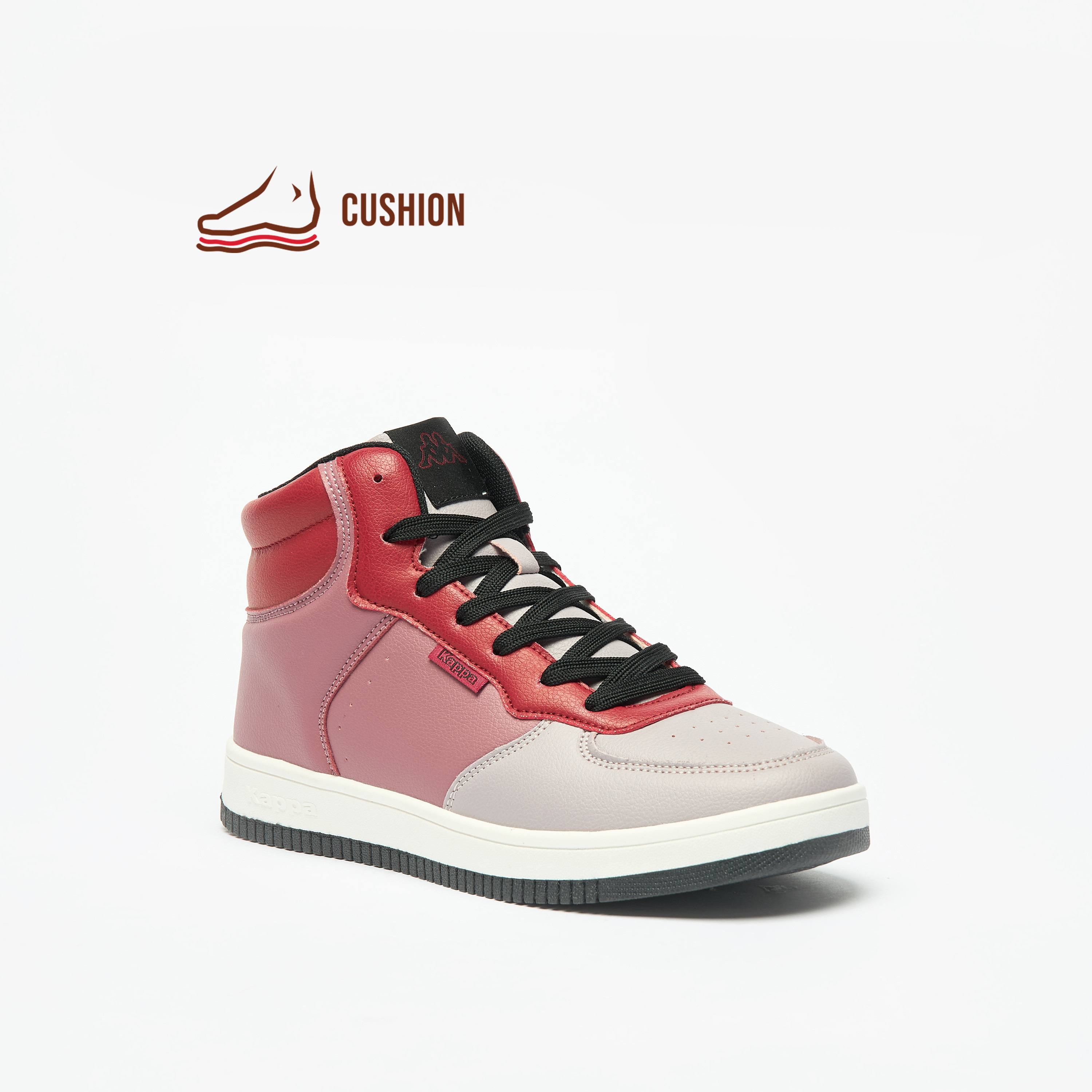 حذاء سنيكرز برقبة عالية ورباط وبطانة للنساء من كابا-women-shoes-sneakers-image-1
