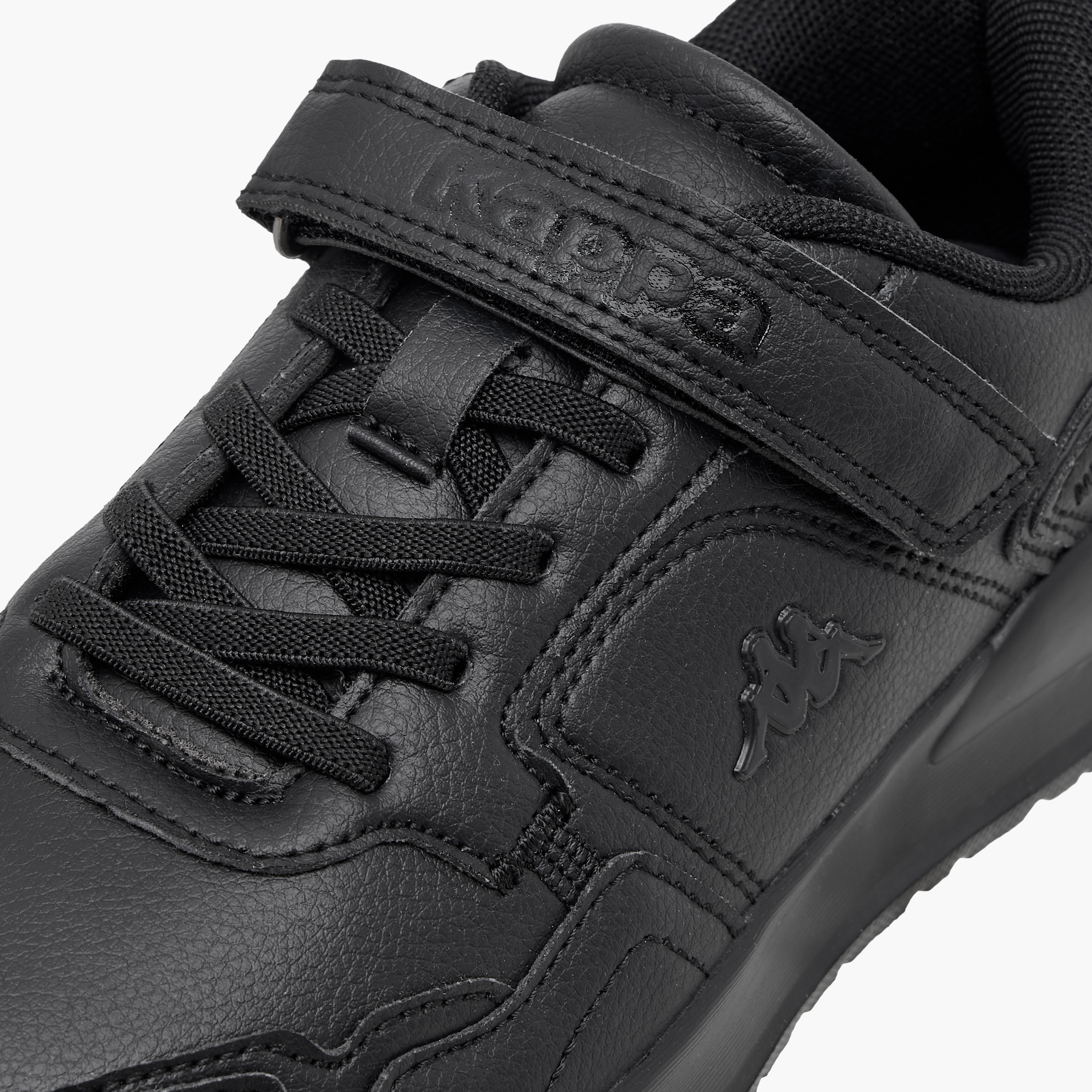 Kappa Kids' Logo Detail School Shoes with Hook and Loop Closure-boys-shoes-schoolshoes-image-4