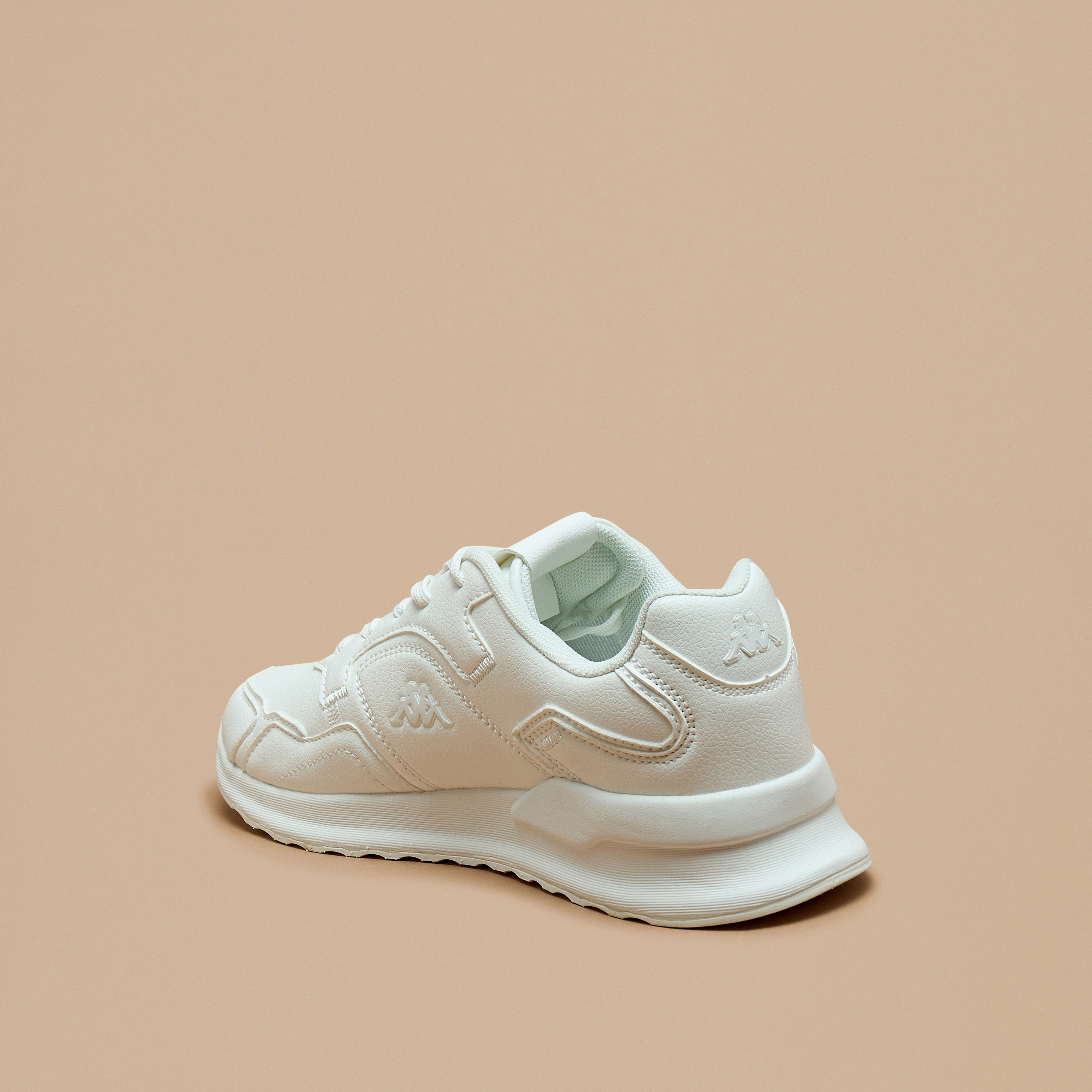 Kappa Women's Monotone Walking Shoes with Lace-Up Closure-women-shoes-sneakers-image-2