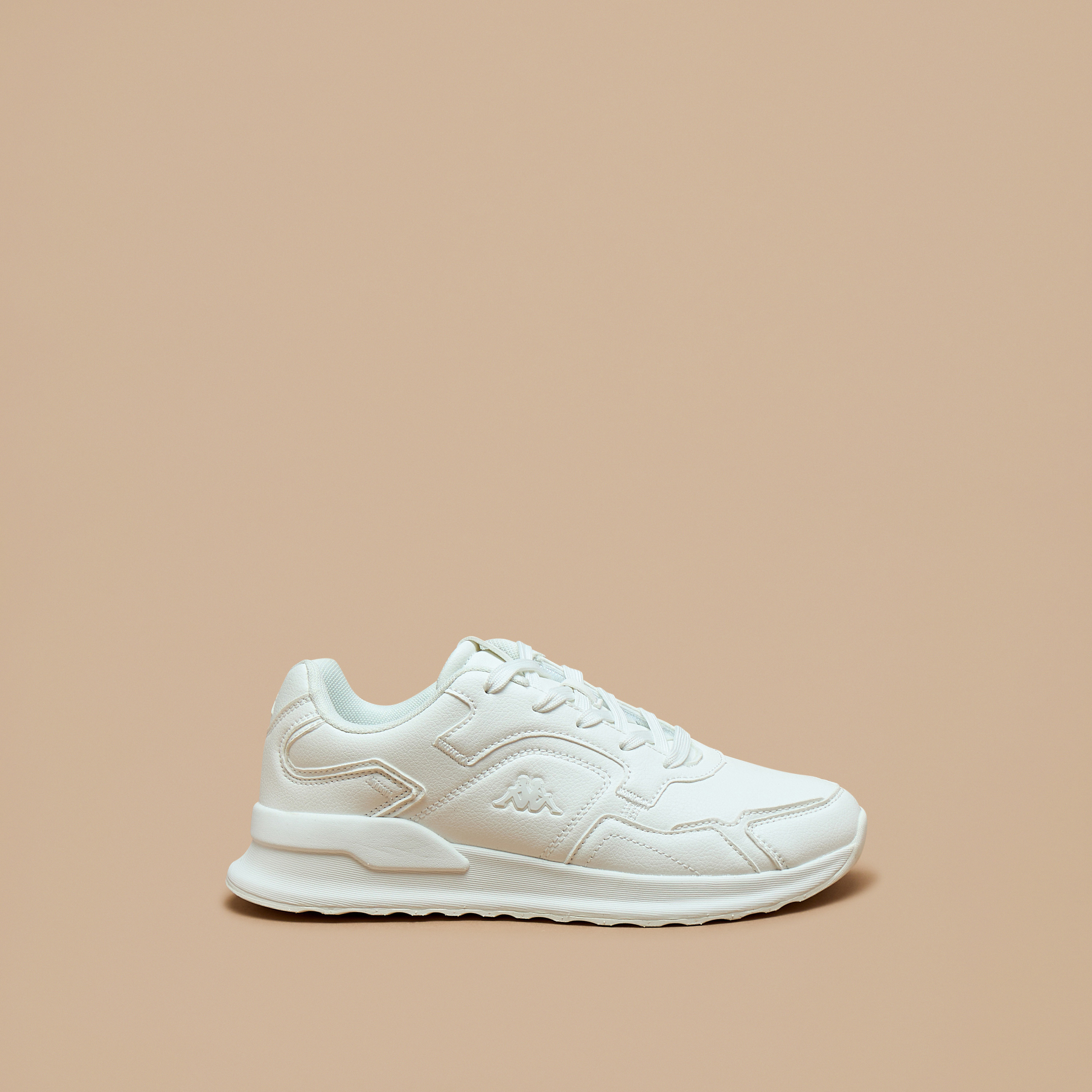 Kappa Women's Monotone Walking Shoes with Lace-Up Closure-women-shoes-sneakers-image-3
