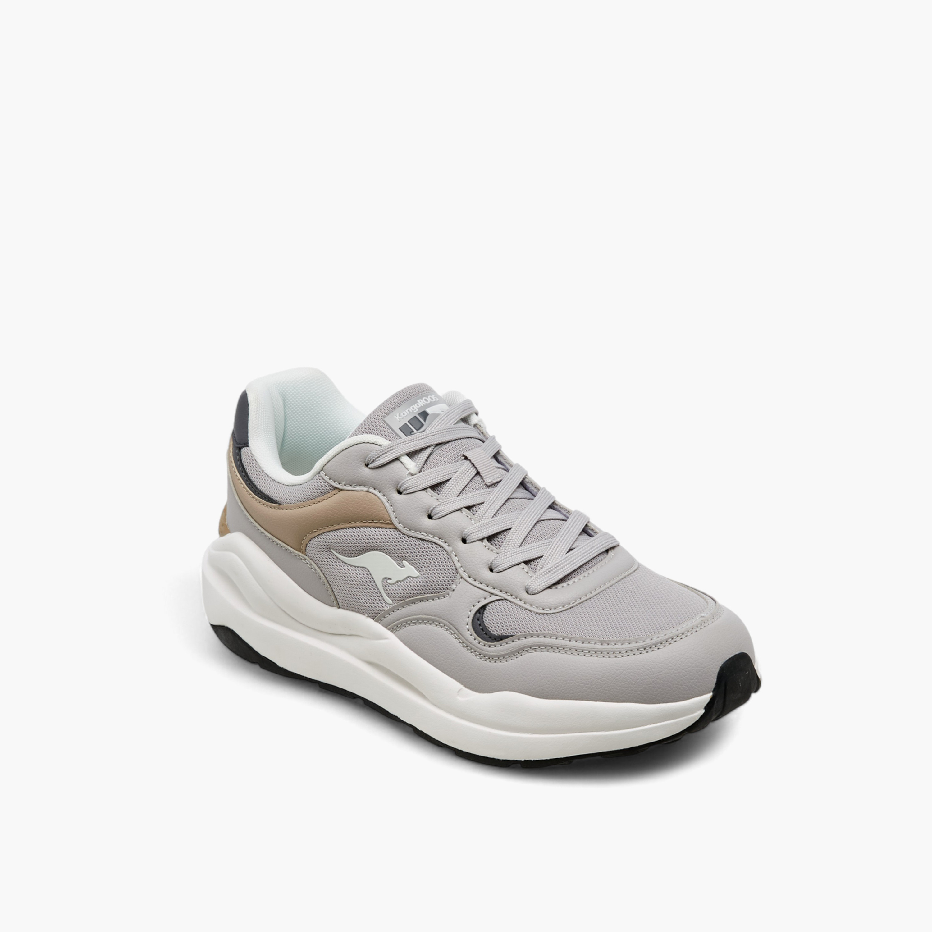 KangaROOS Men's Panelled Sports Shoes with Lace-Up Closure-sports-men-shoes-image-2