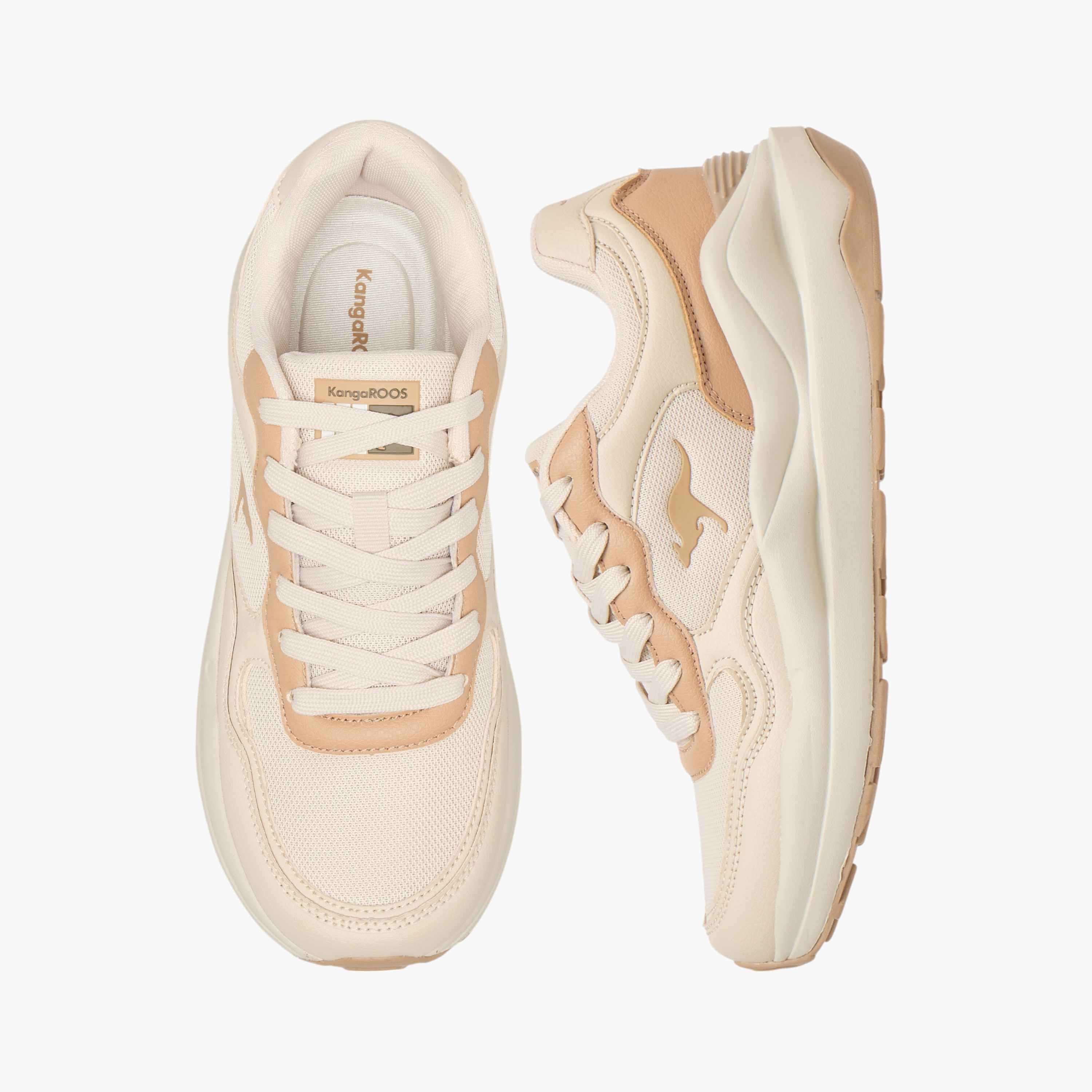 KangaROOS Women's Panelled Lace-Up Sports Shoes-women-shoes-sports-image-1