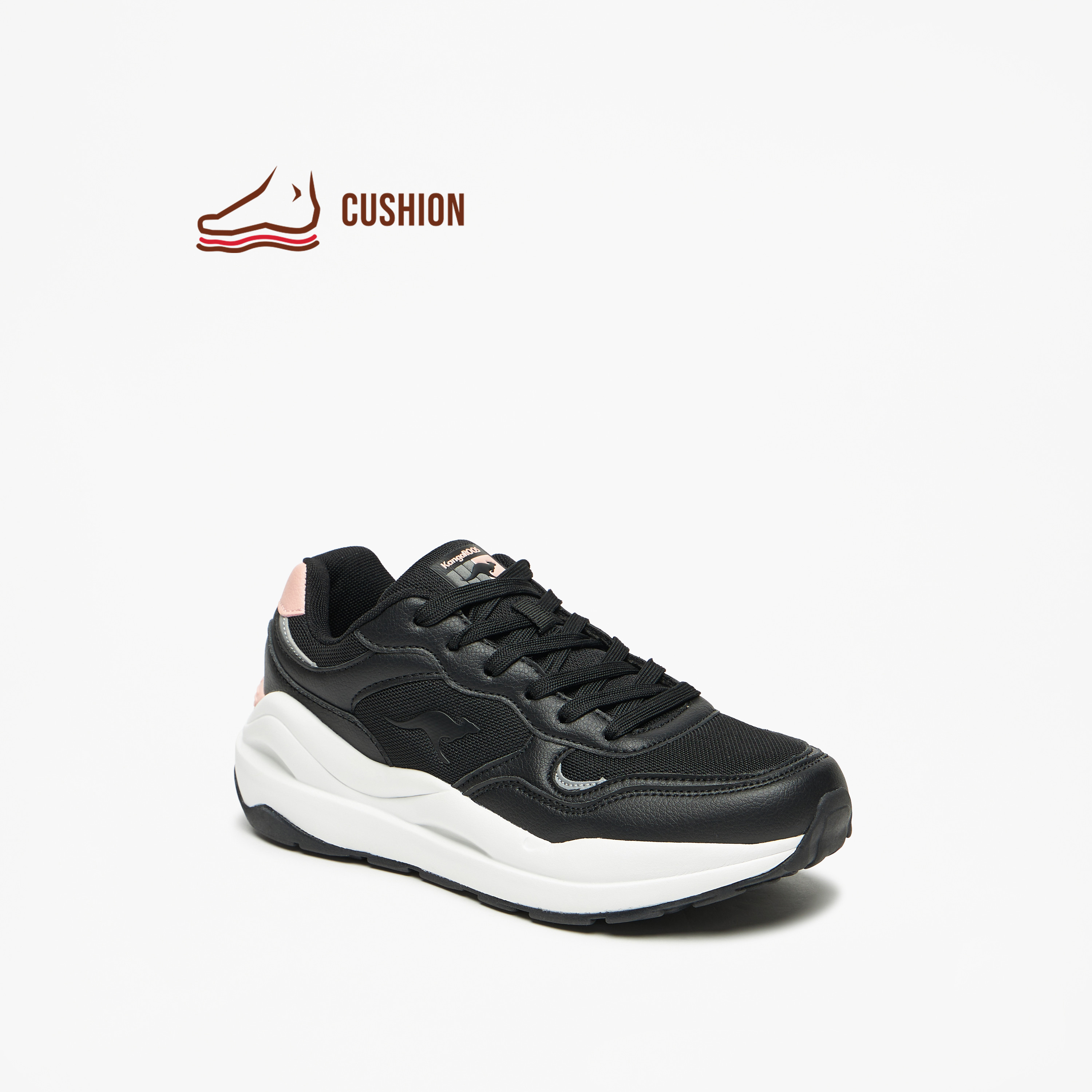 KangaROOS Women's Panelled Lace-Up Sports Shoes-sports-women-shoes-image-1