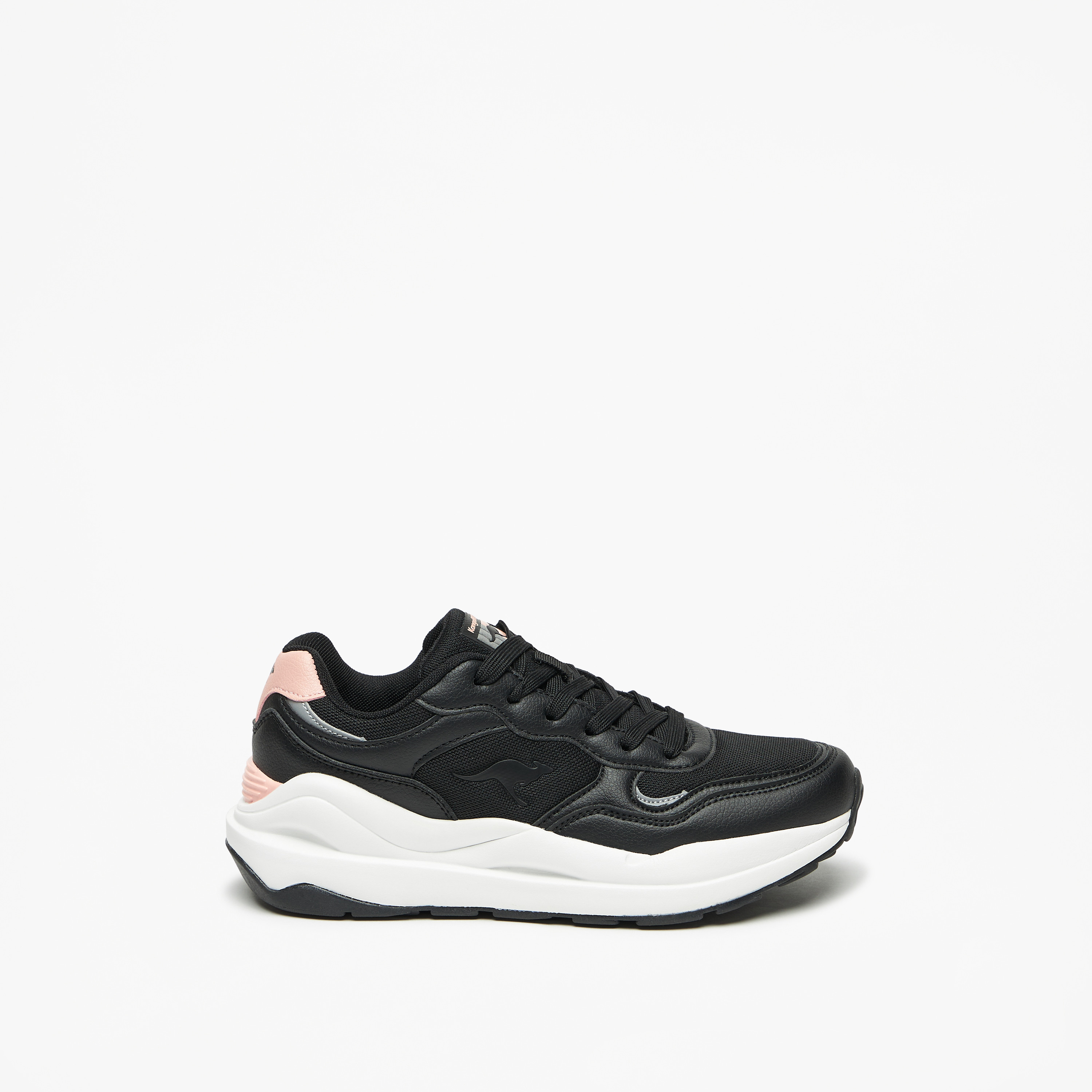 KangaROOS Women's Panelled Lace-Up Sports Shoes-sports-women-shoes-image-2