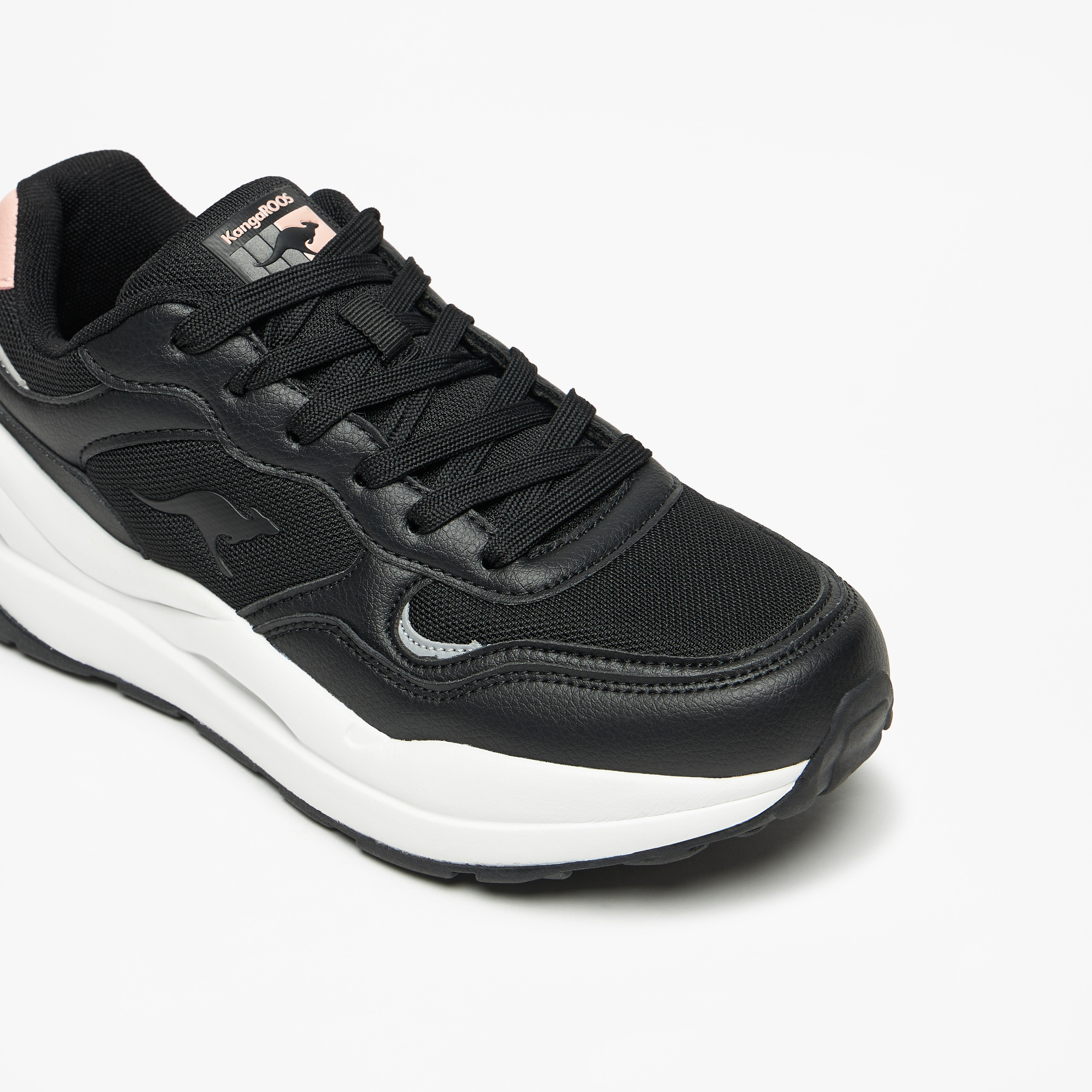 KangaROOS Women's Panelled Lace-Up Sports Shoes-sports-women-shoes-image-4