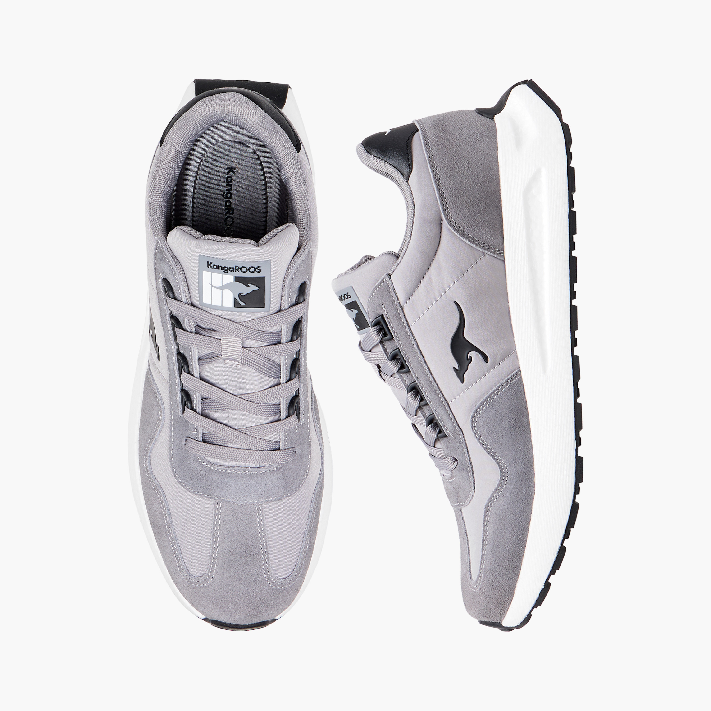 حذاء رياضي بألواح وأربطة إغلاق للرجال من كانجاروس-sports-men-shoes-image-1