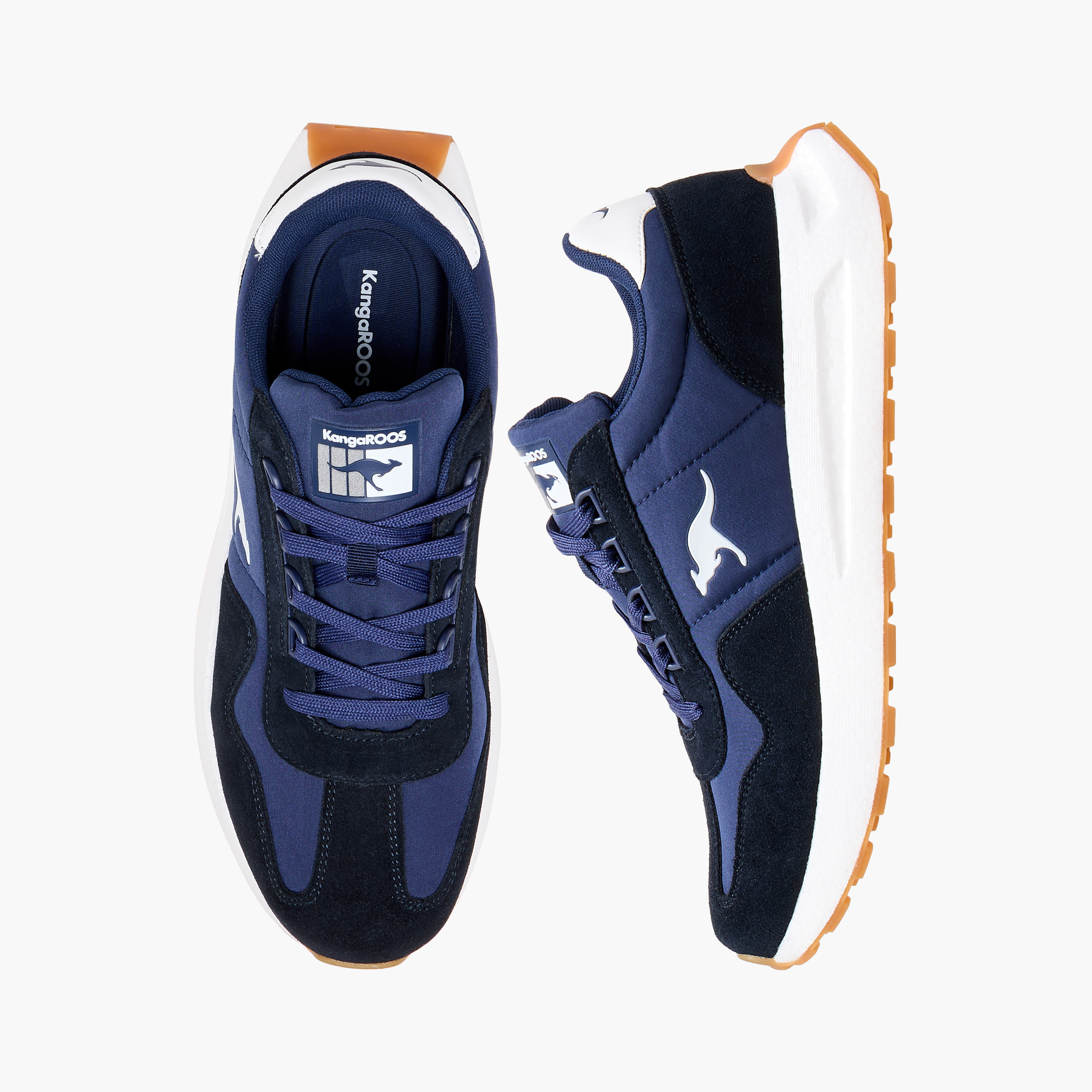حذاء رياضي بألواح وأربطة إغلاق للرجال من كانجاروس-sports-men-shoes-image-6
