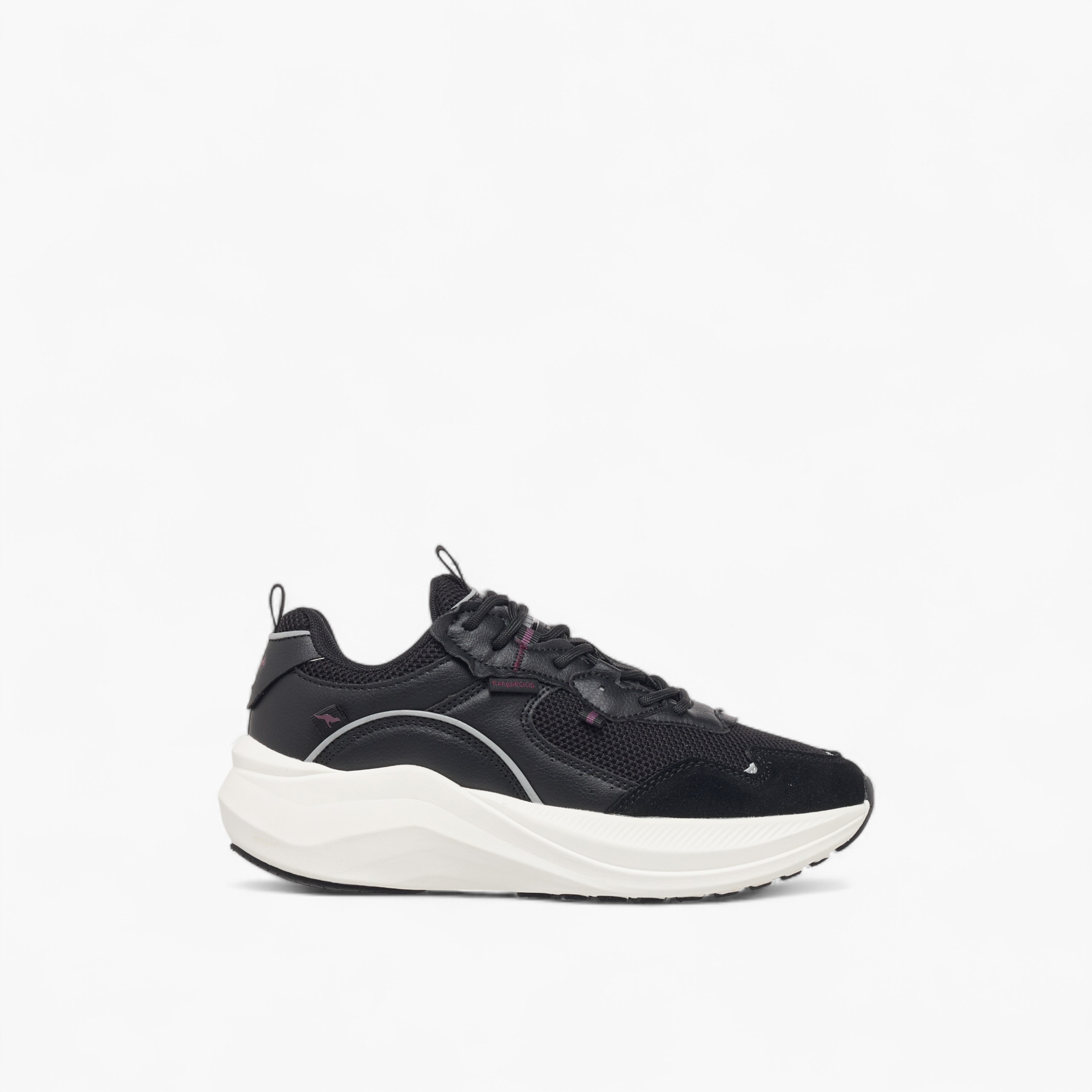 KangaROOS Women's Panelled Sports Shoes with Lace-Up Closure-women-shoes-sports-image-5