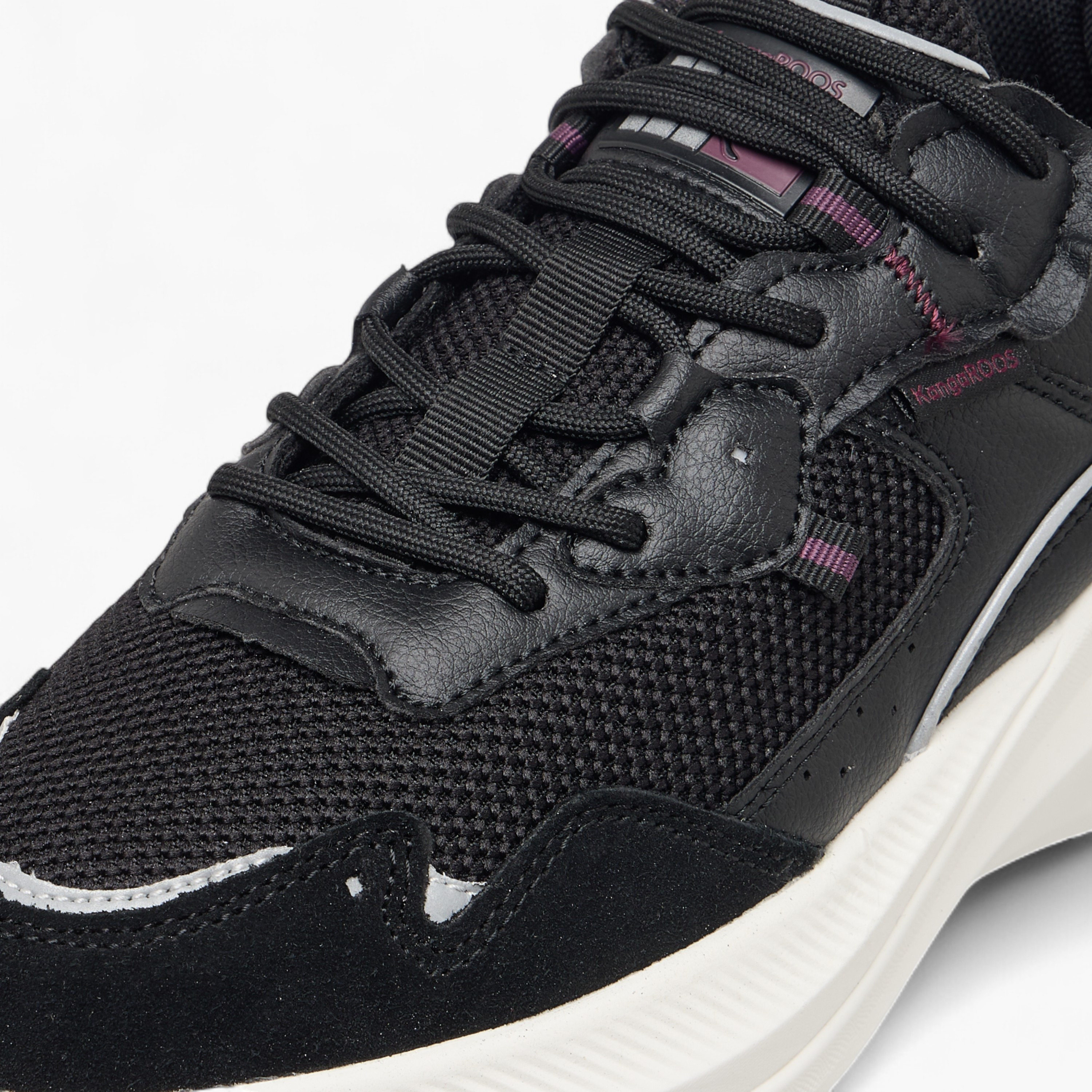 KangaROOS Women's Panelled Sports Shoes with Lace-Up Closure-women-shoes-sports-image-6