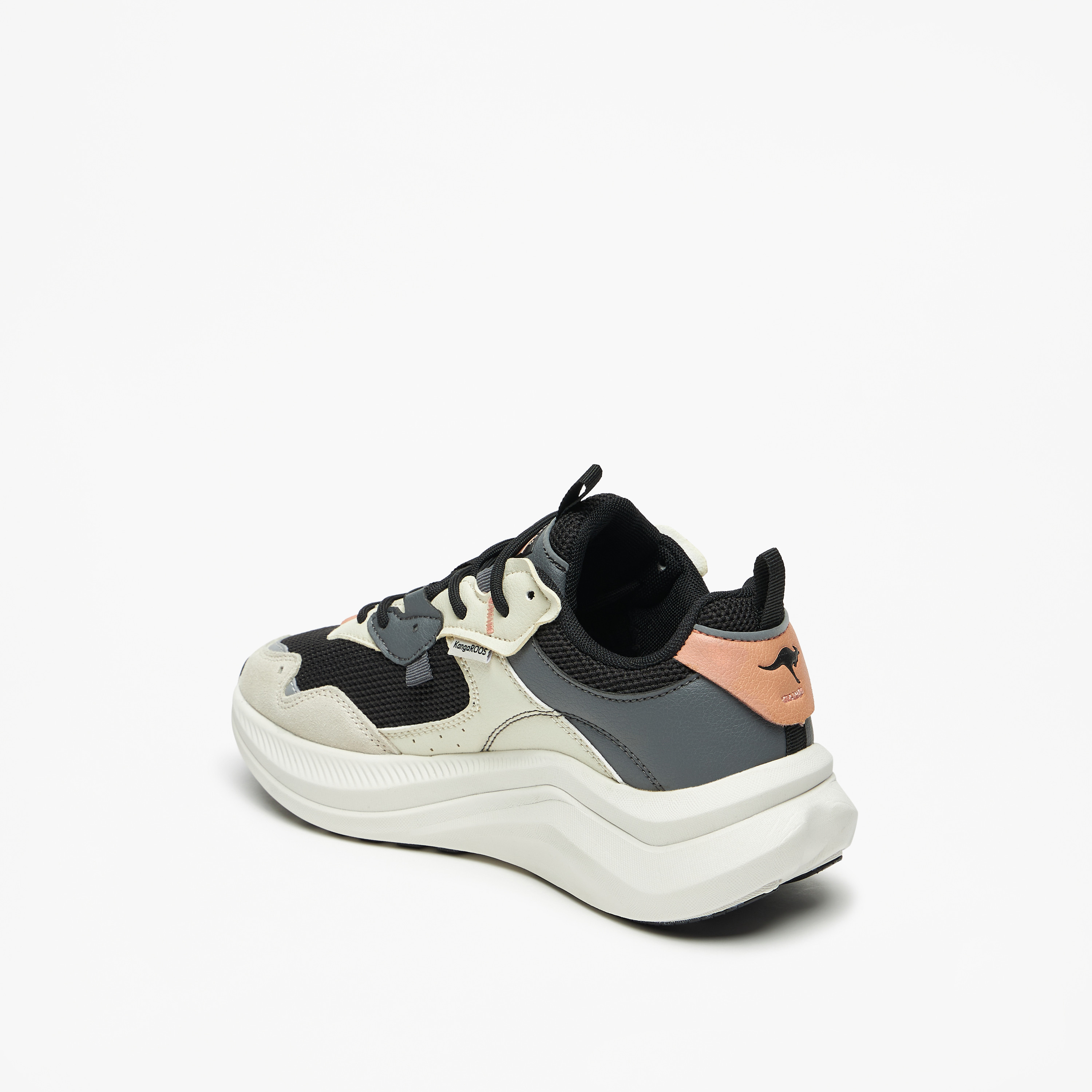 KangaROOS Women's Panelled Lace-Up Sports Shoes-sports-women-shoes-image-2