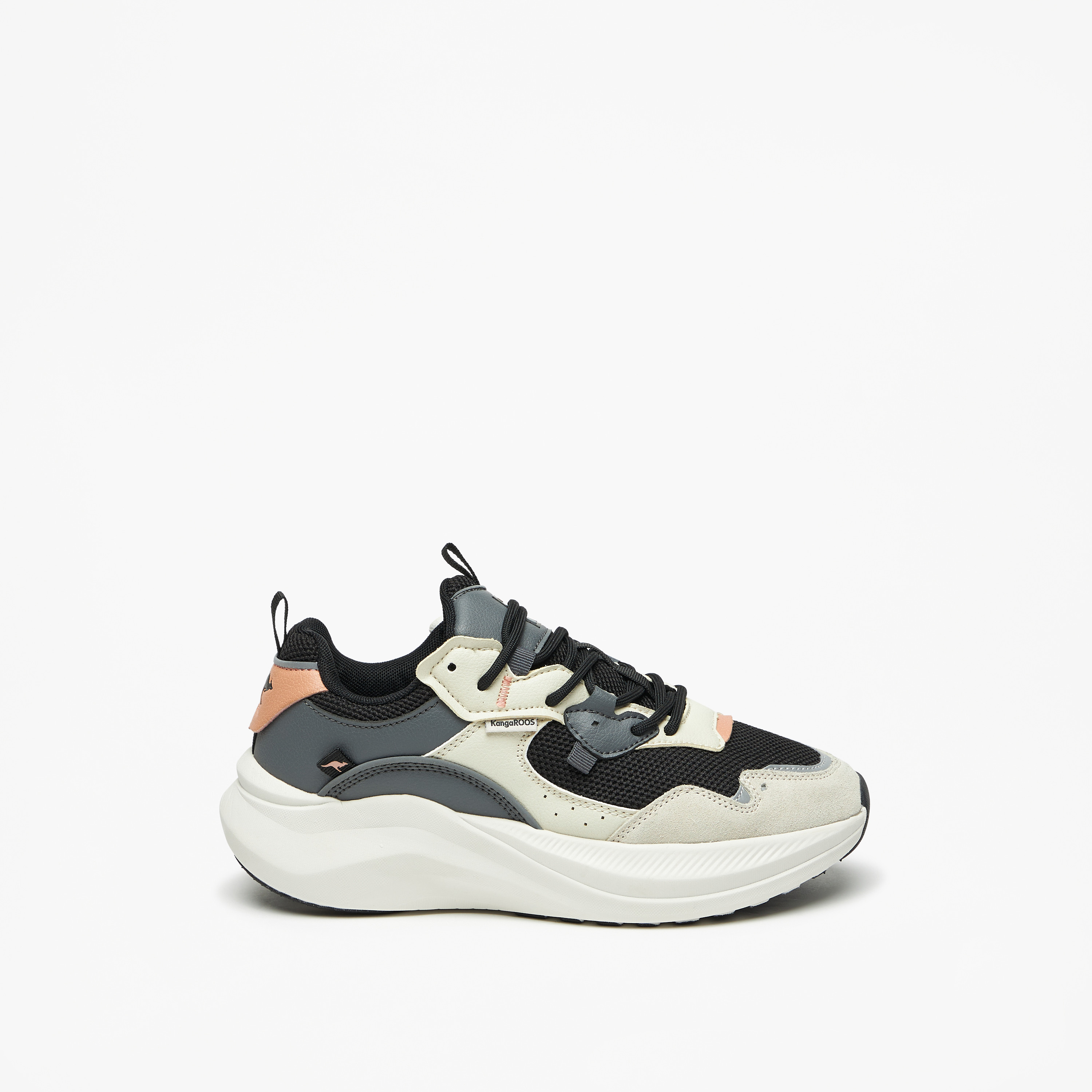 KangaROOS Women's Panelled Lace-Up Sports Shoes-sports-women-shoes-image-3