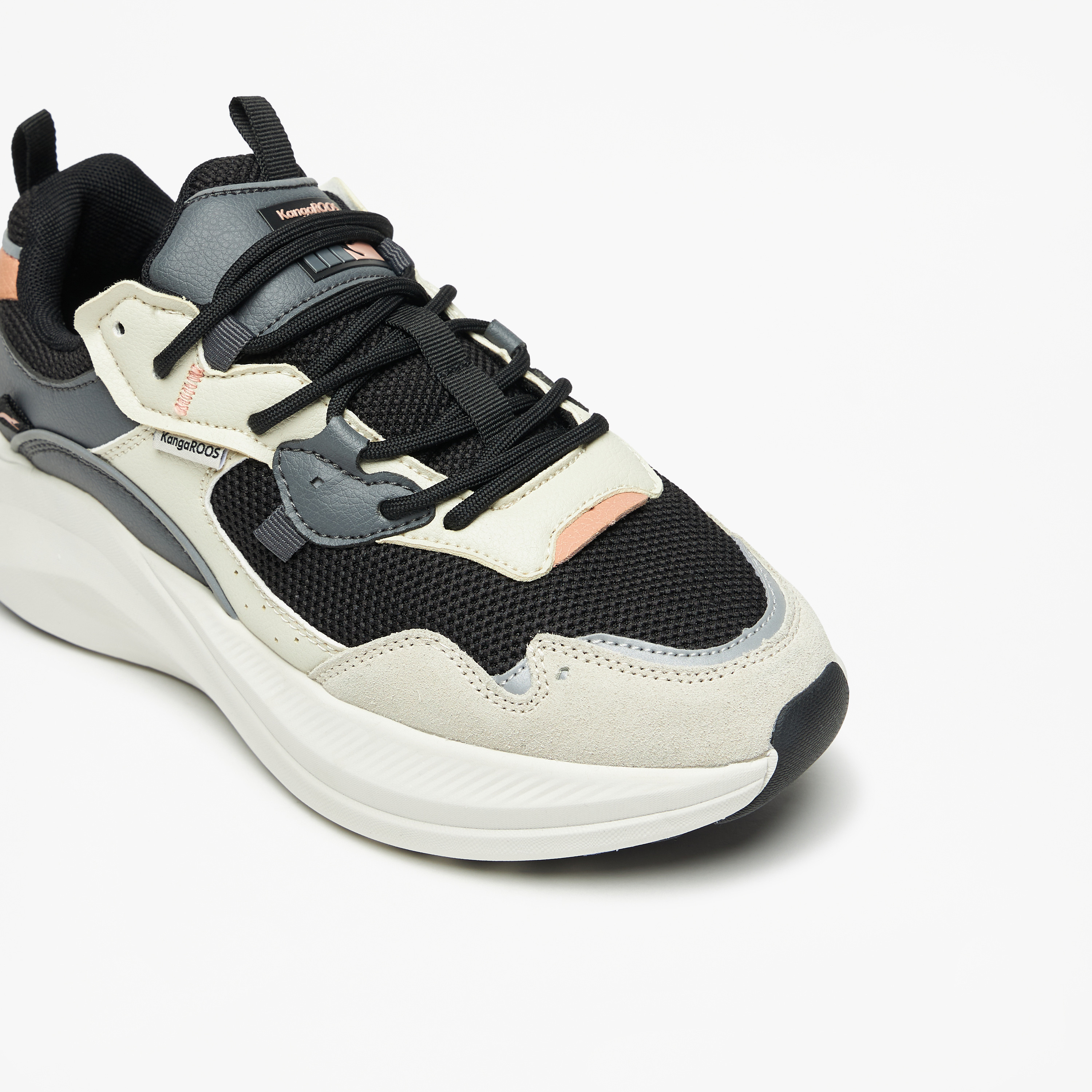 KangaROOS Women's Panelled Lace-Up Sports Shoes-sports-women-shoes-image-4