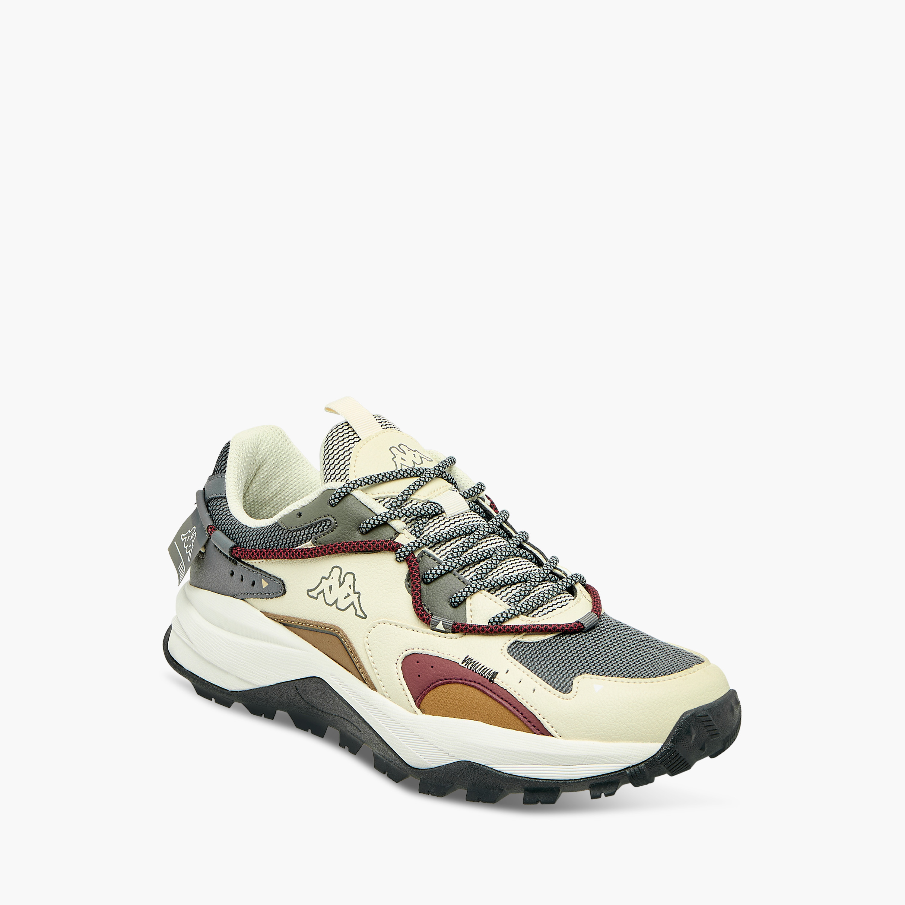 Kappa Men's Panelled Lightweight Lace-Up Sports Shoes with Pull Tabs-sports-men-shoes-image-2